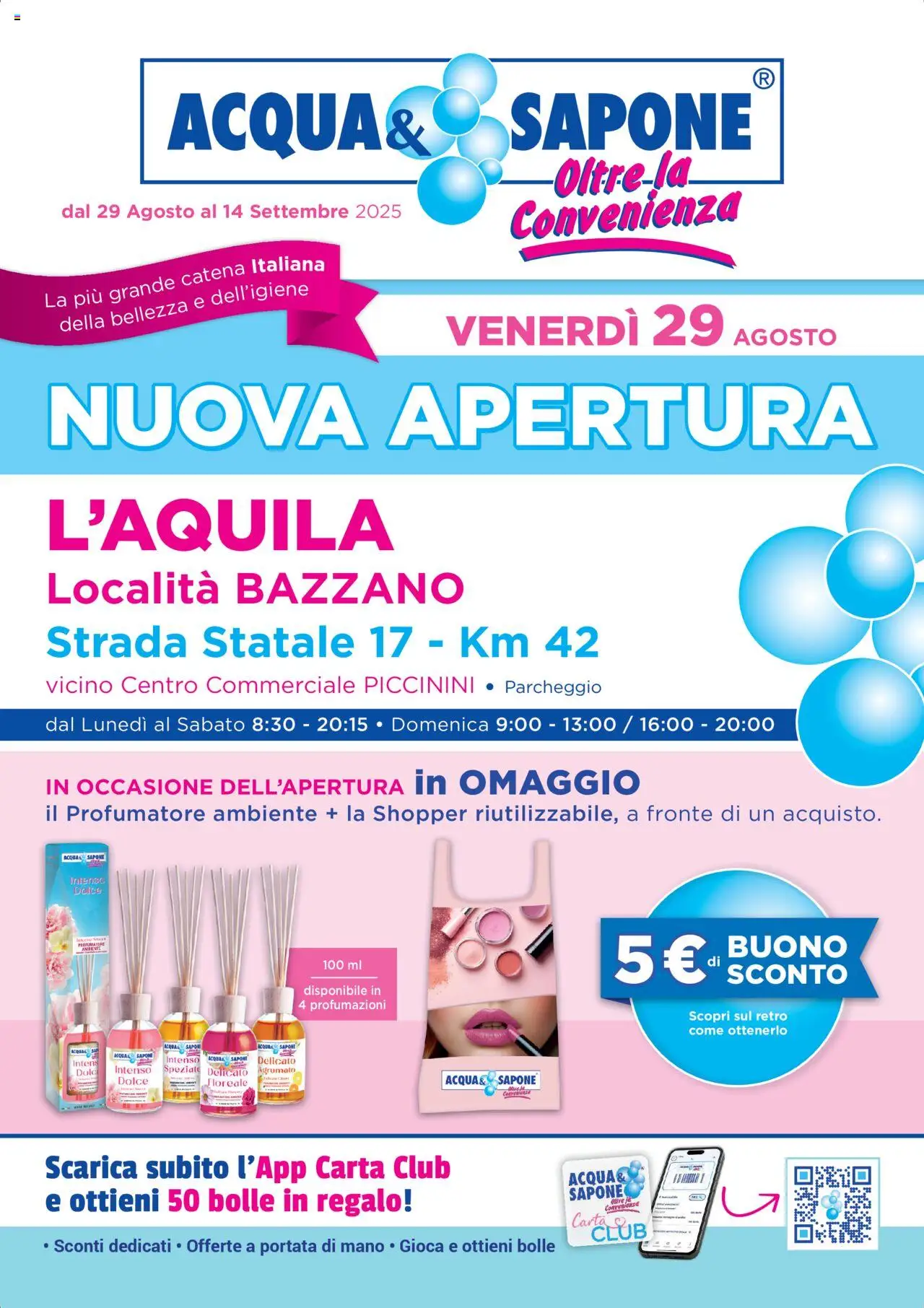 Volantino Acqua e Sapone del 29.08.2025 | Pagina: 1 | Prodotti: Sapone, Acqua