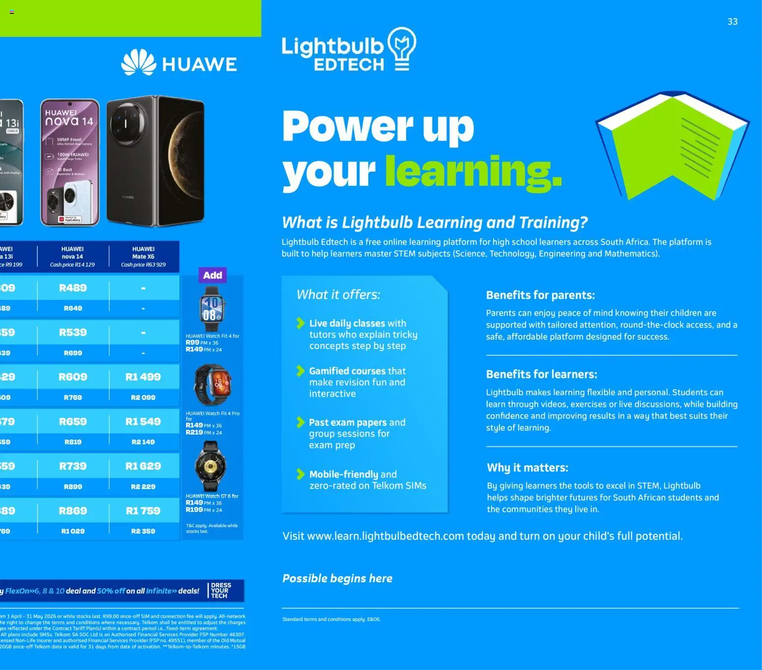 New Telkom catalogue – valid from 01.04.2026 | Page: 31 | Products: Data, Sim, Watch