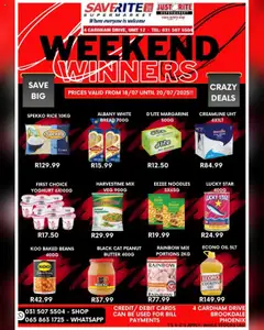 Preview of Saverite specials valid from 18.07.2025