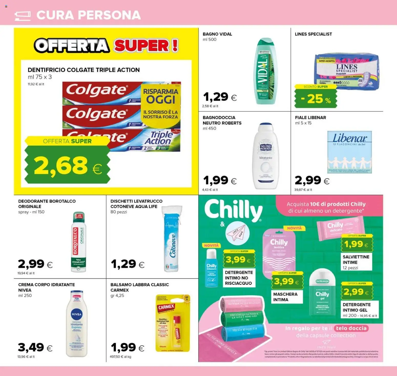 Volantino Oasi del 23.10.2025 | Pagina: 26 | Prodotti: Crema, Maschera, Intimo, Bagno