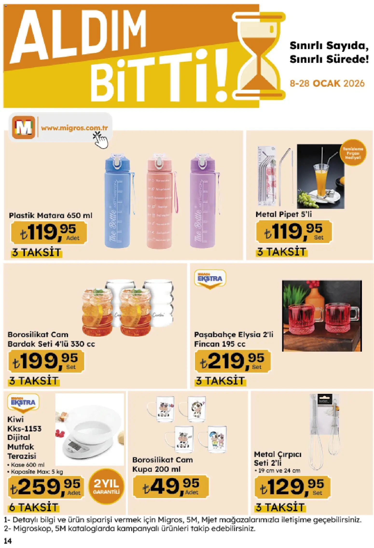 Migros Katalog - Migroskop - 08.01.2026 tarihinden itibaren geçerlidir | Sayfa: 98 | Ürünler: Çırpıcı, Zselatin, Mutfak terazisi, Ocak