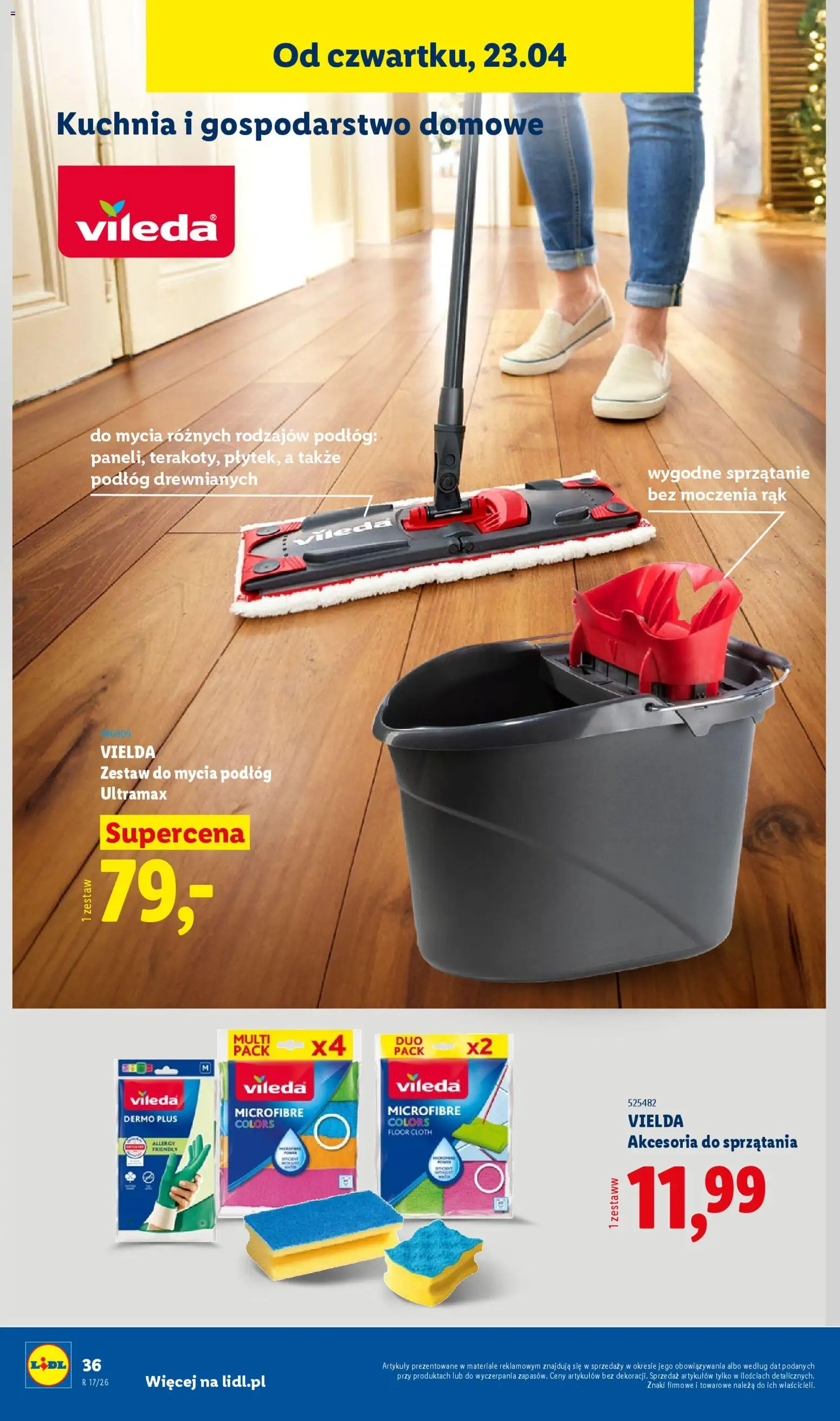 Lidl Katalog od 20.04.2026 | Strona: 50 | Produkty: Ścierki z mikrofibry, Vileda