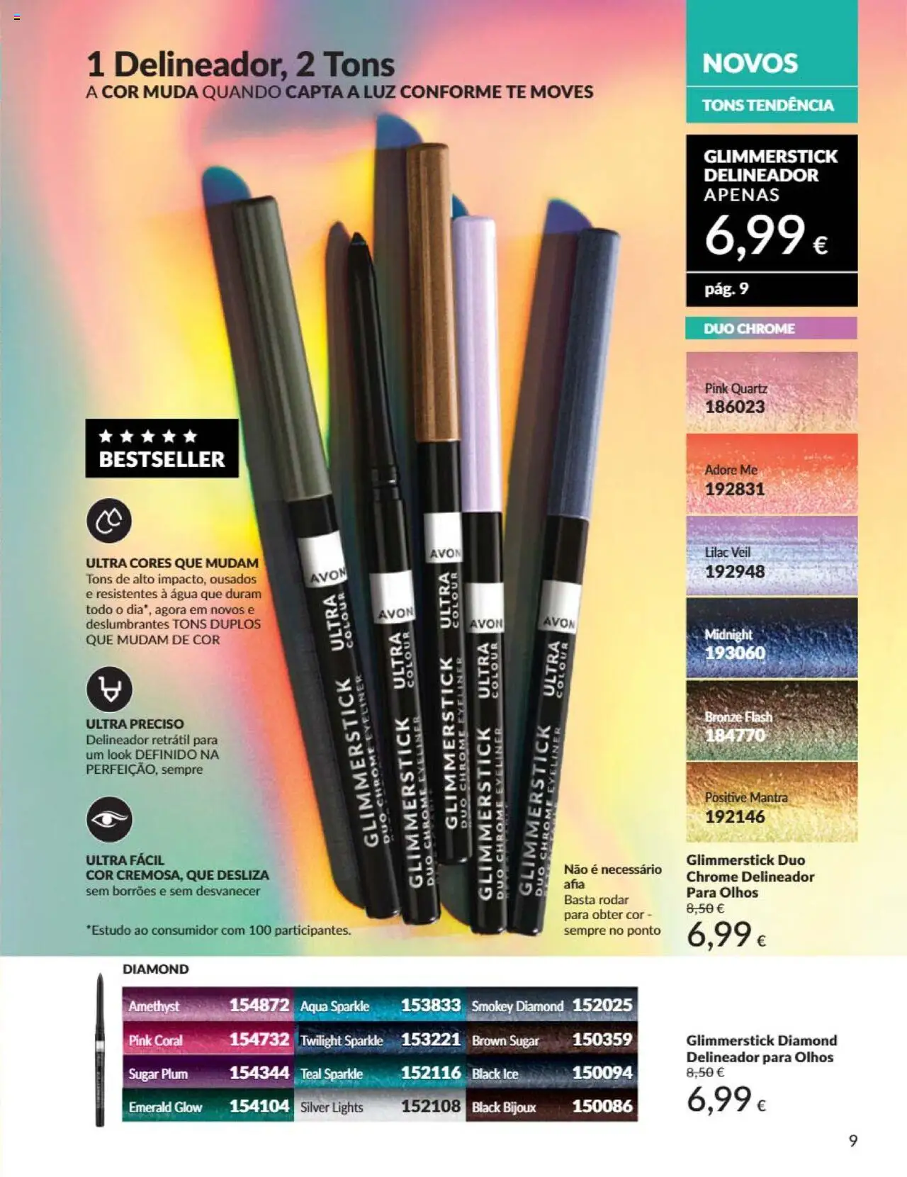 Catálogo Avon Campanha 6 │ válido de 01.06.2025 | Página: 9 | Produtos: Agua, Delineador