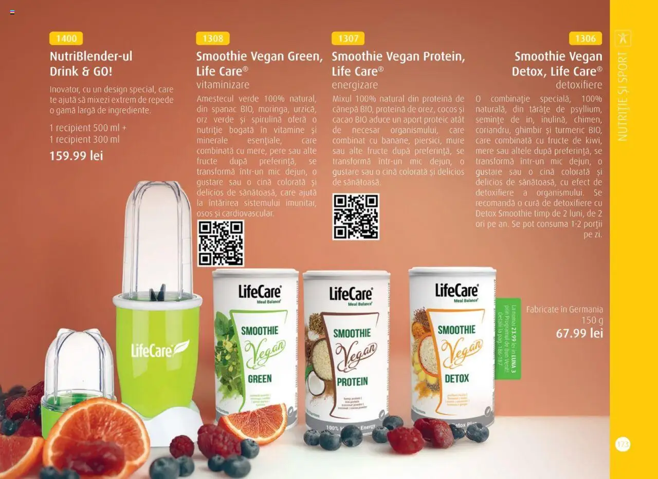 Noul catalog Life Care – valabil de la 01.04.2025 | Pagină: 175 | Produse: Semințe, Mere, Cacao, Smoothie