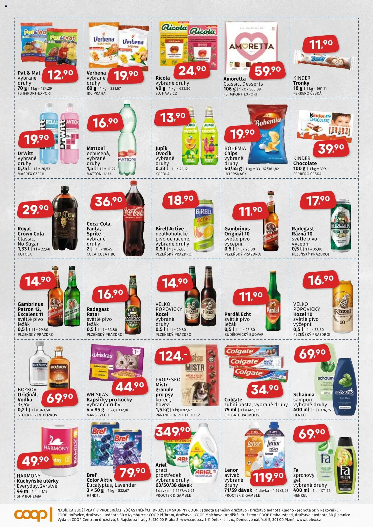 Coop leták - Středočeský region od 22.10.2025 | Strana: 3 | Produkty: Mattoni, Kozel 10, Vodka, Sprite