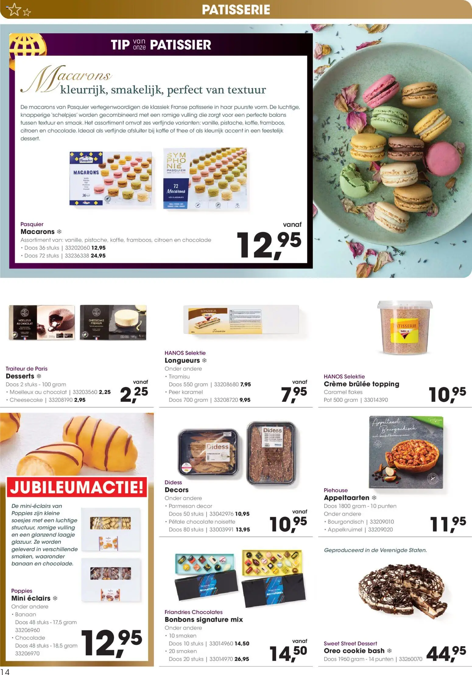 {H1} | Pagina: 14 | Producten: Citroen, Chocolade, Thee, Appeltaart