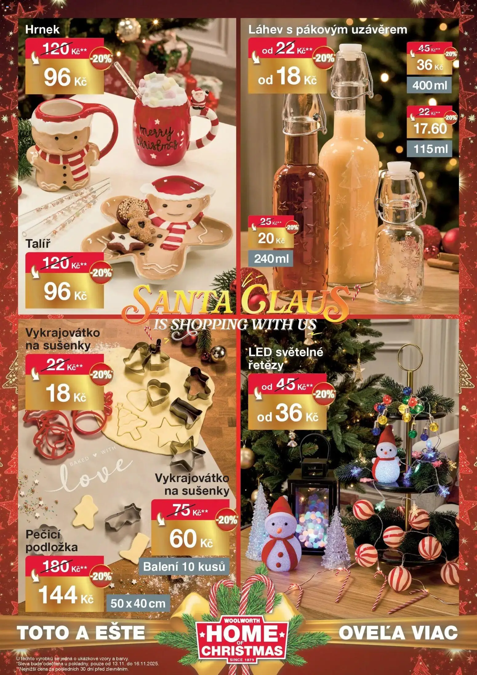 Woolworth leták - Kolín od 13.11.2025 - akční nabídka | Strana: 12 | Produkty: Vykrajovátko, Talíř, Láhev, LED