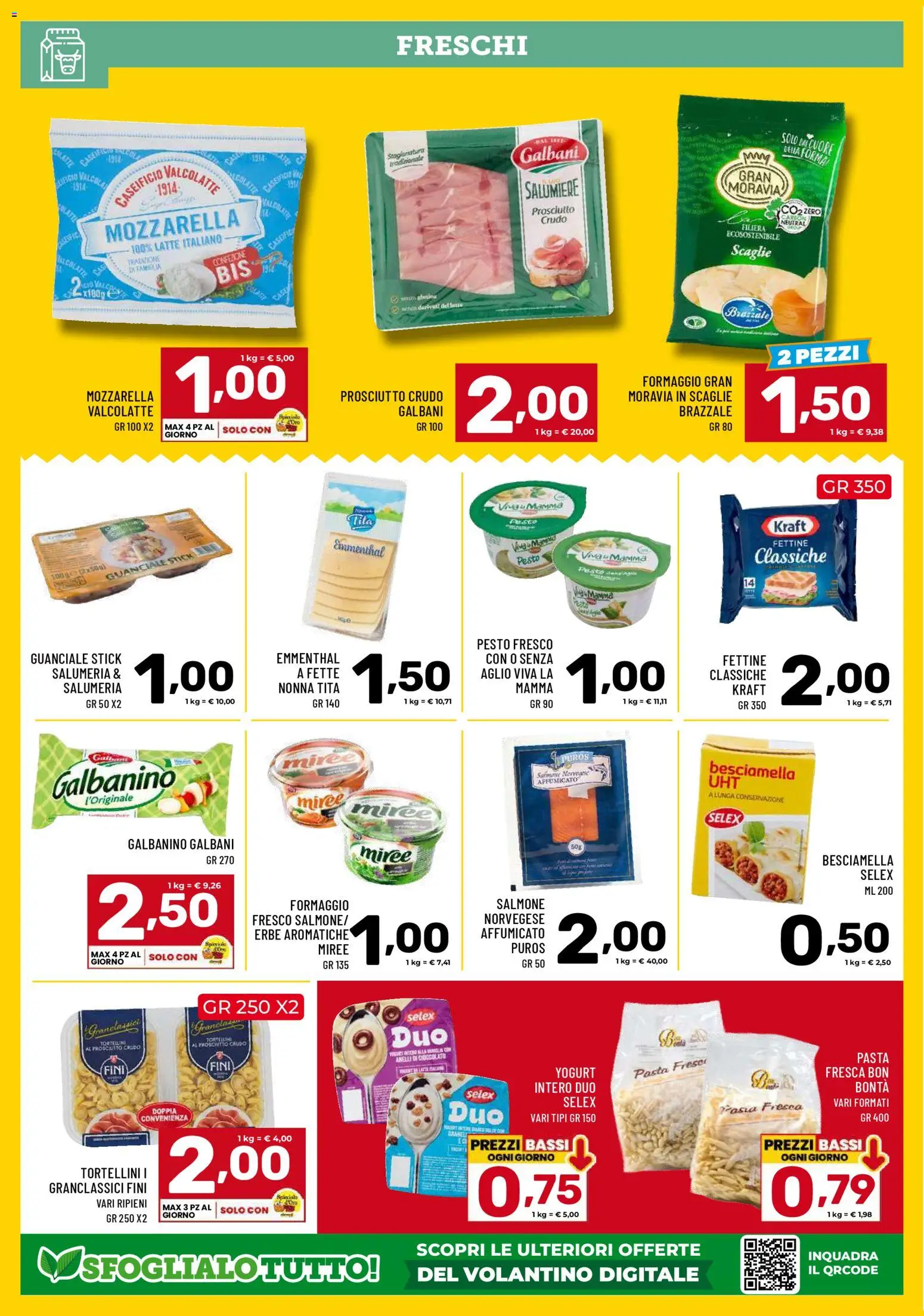 Volantino Il Centesimo del 07.04.2026 | Pagina: 6 | Prodotti: Formaggio, Prosciutto, Aglio, Pasta