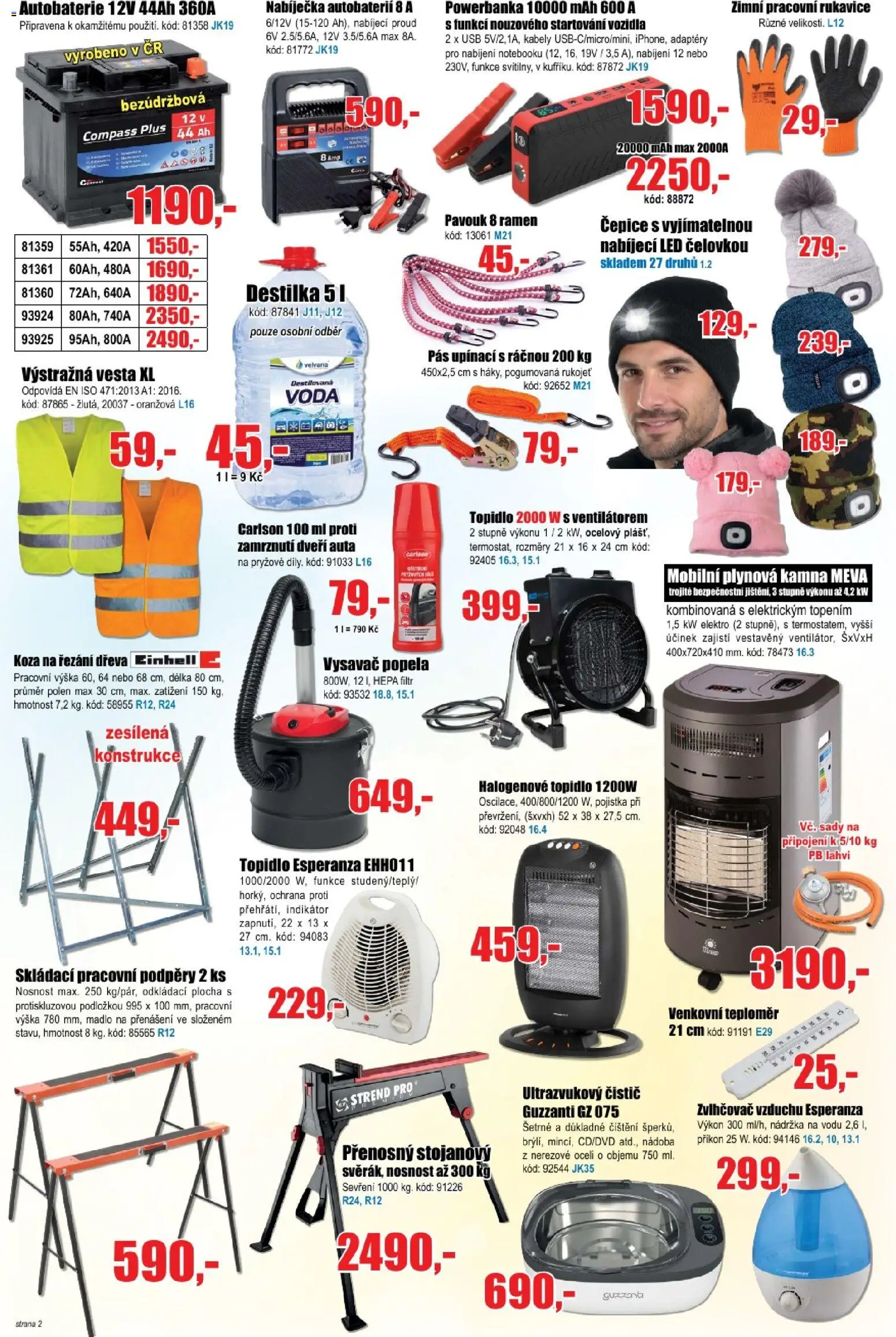 Eva supermarket leták od 07.01.2026 | Strana: 2 | Produkty: Voda, USB, Vysavač, Teploměr