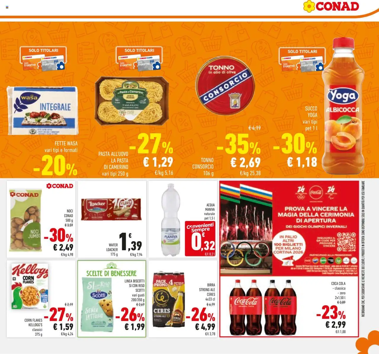 Volantino Conad del 24.09.2025 | Pagina: 25 | Prodotti: Riso, Acqua, Pasta, Olio di Oliva