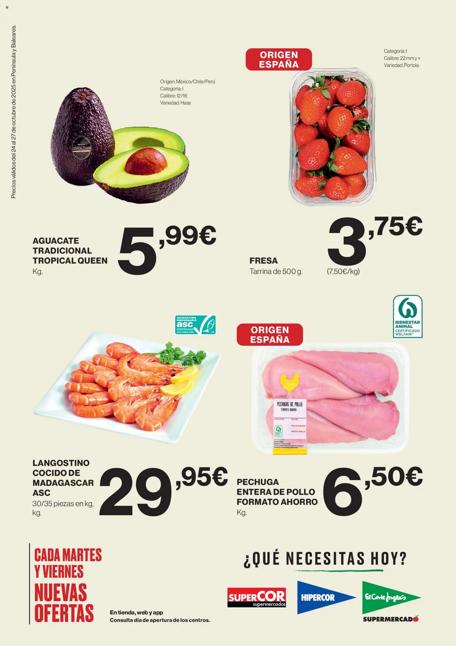Supercor Península y Baleares │ válido desde el 24.10.2025 | Página: 2 | Productos: Langostino
