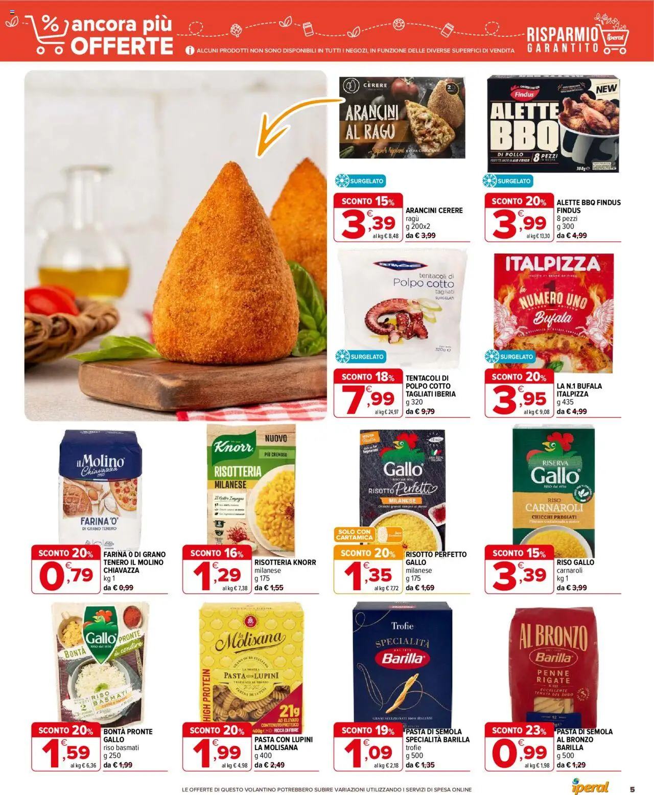 Volantino Iperal del 05.06.2025 | Pagina: 5 | Prodotti: Pollo, Pasta, Ragú, Penne