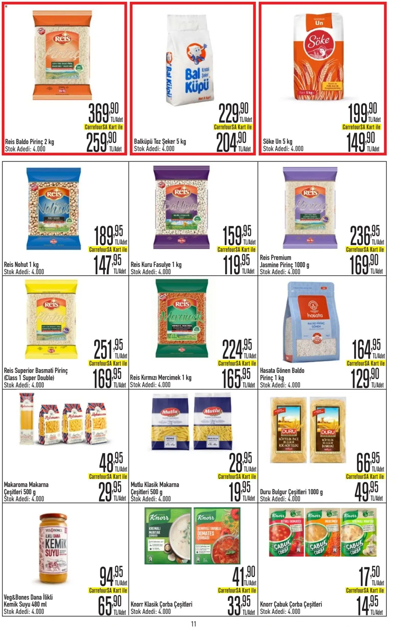 CarrefourSA Katalog - 09.04.2026 tarihinden itibaren geçerlidir | Sayfa: 12 | Ürünler: Kemik suyu, Kuru fasulye, Ravioli, Domates