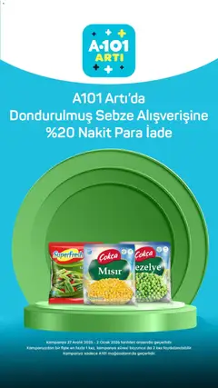 27.12.2025 tarihinden itibaren geçerli olan A101 kataloğu önizlemesi | Sayfa: 9 | Ürünler: Sebze, Mısır, Ocak