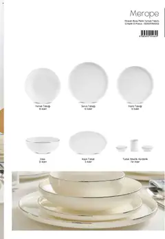 04.09.2025 tarihinden itibaren geçerli olan Karaca kataloğu önizlemesi | Sayfa: 61 | Ürünler: Kaşe, Yemek takımı