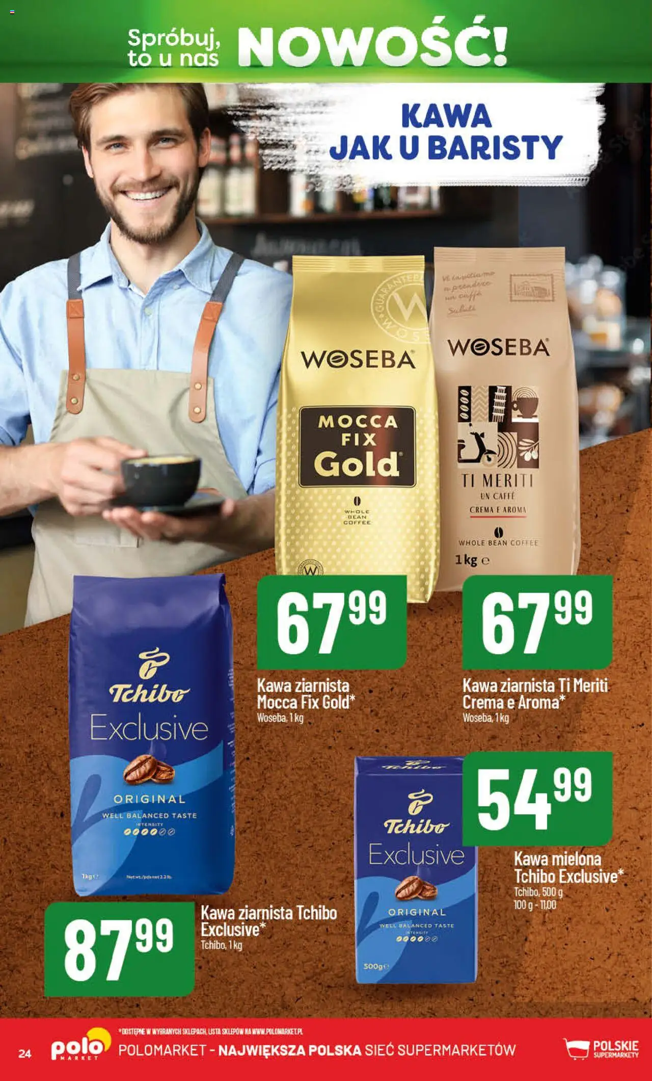 POLOmarket Gazetka - Nowości od 14.08.2025 | Strona: 24 | Produkty: Kawa ziarnista, Tchibo kawa ziarnista, Tchibo, Kawa