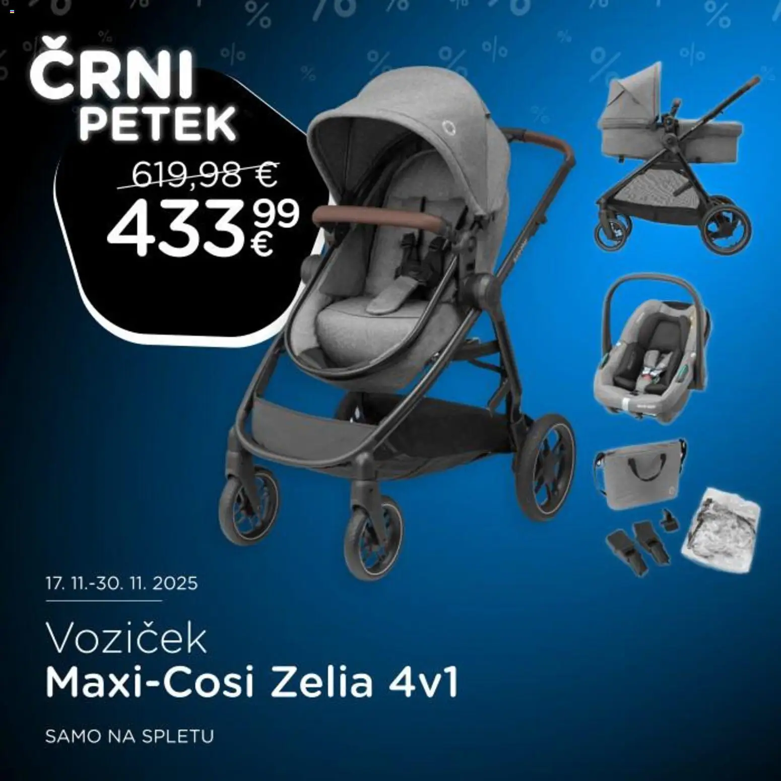 Novi Baby center katalog ponudbe – veljaven od 17.11.2025 | Stran: 6 | Izdelki: Voziček