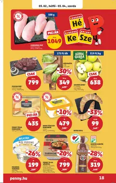 CSIRKEMELL FILÉ, hűtött termék 500 g - amely érvényes a következő dátumtól: 26.02.2026 | Oldal: 22