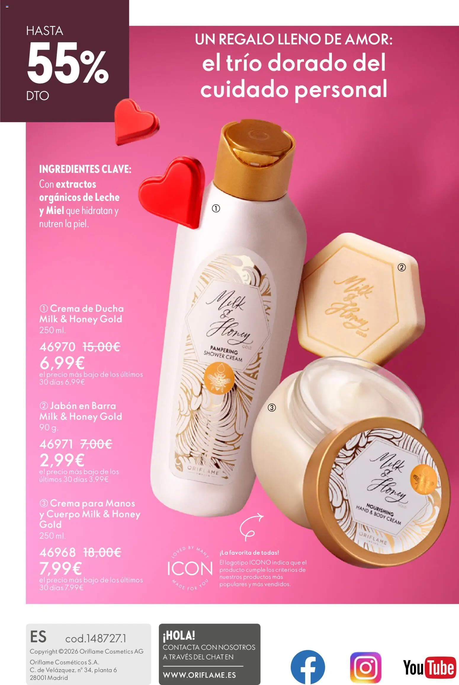 Oriflame - Catálogo Campaña 2 │ válido desde el 28.01.2026 | Página: 164 | Productos: Leche, Crema, Jabón en barra, Crema para manos