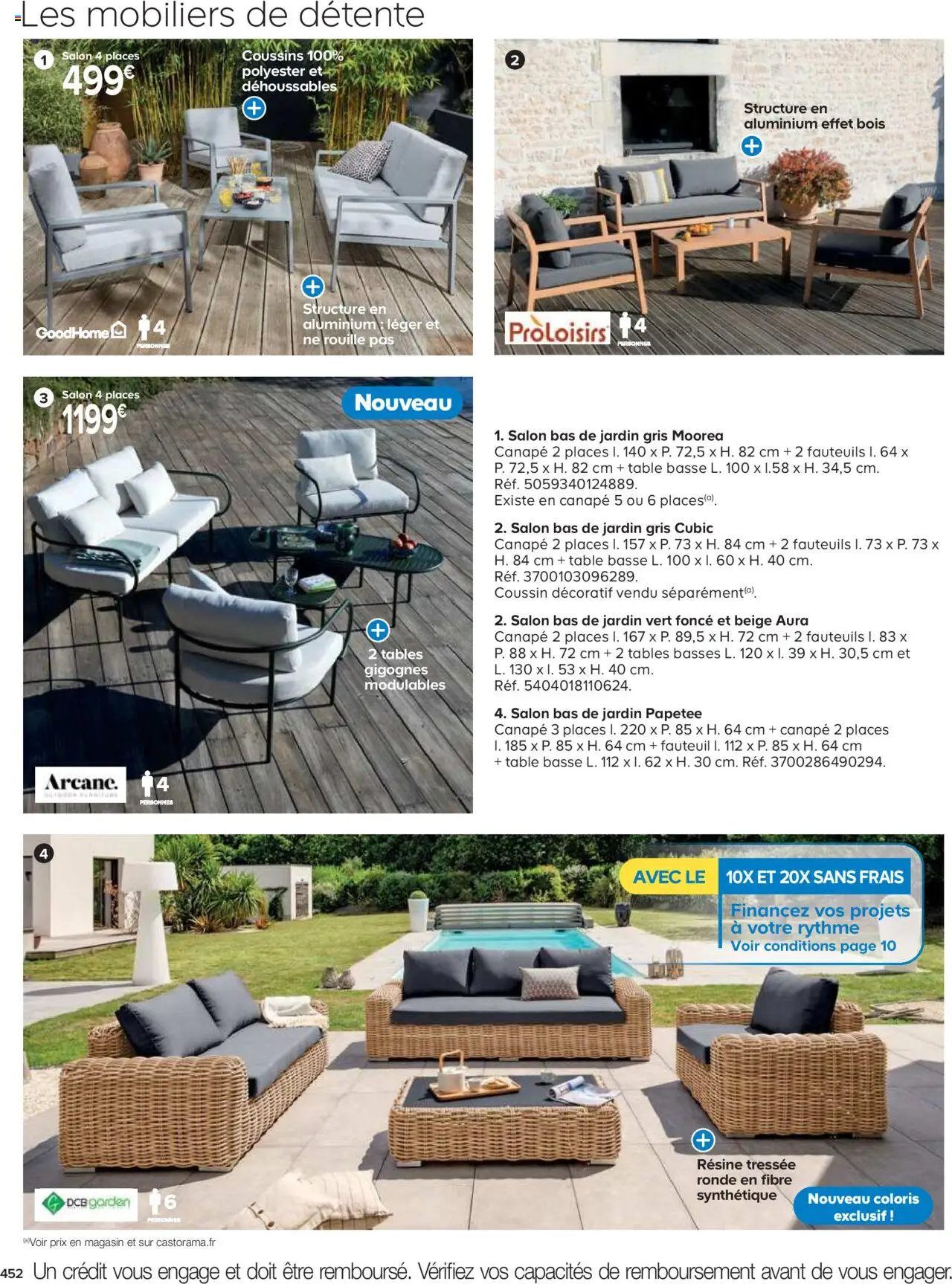 {H1} | Page: 452 | Produits: Canapé, Fauteuil, Table basse, Table