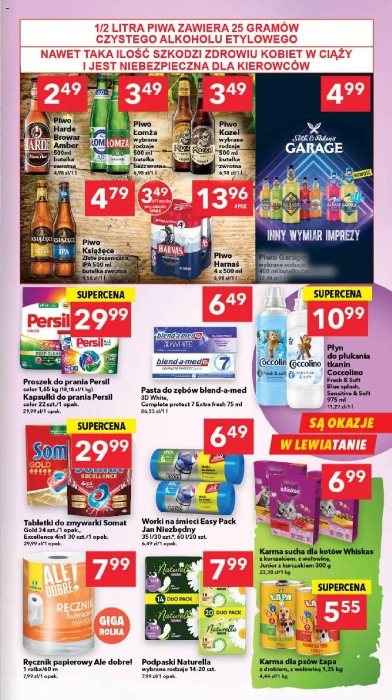 Lewiatan gazetka - Gdańsk od 05.06.2025 | Strona: 7 | Produkty: Piwo, Karma dla psów, Proszek do prania, Detergent