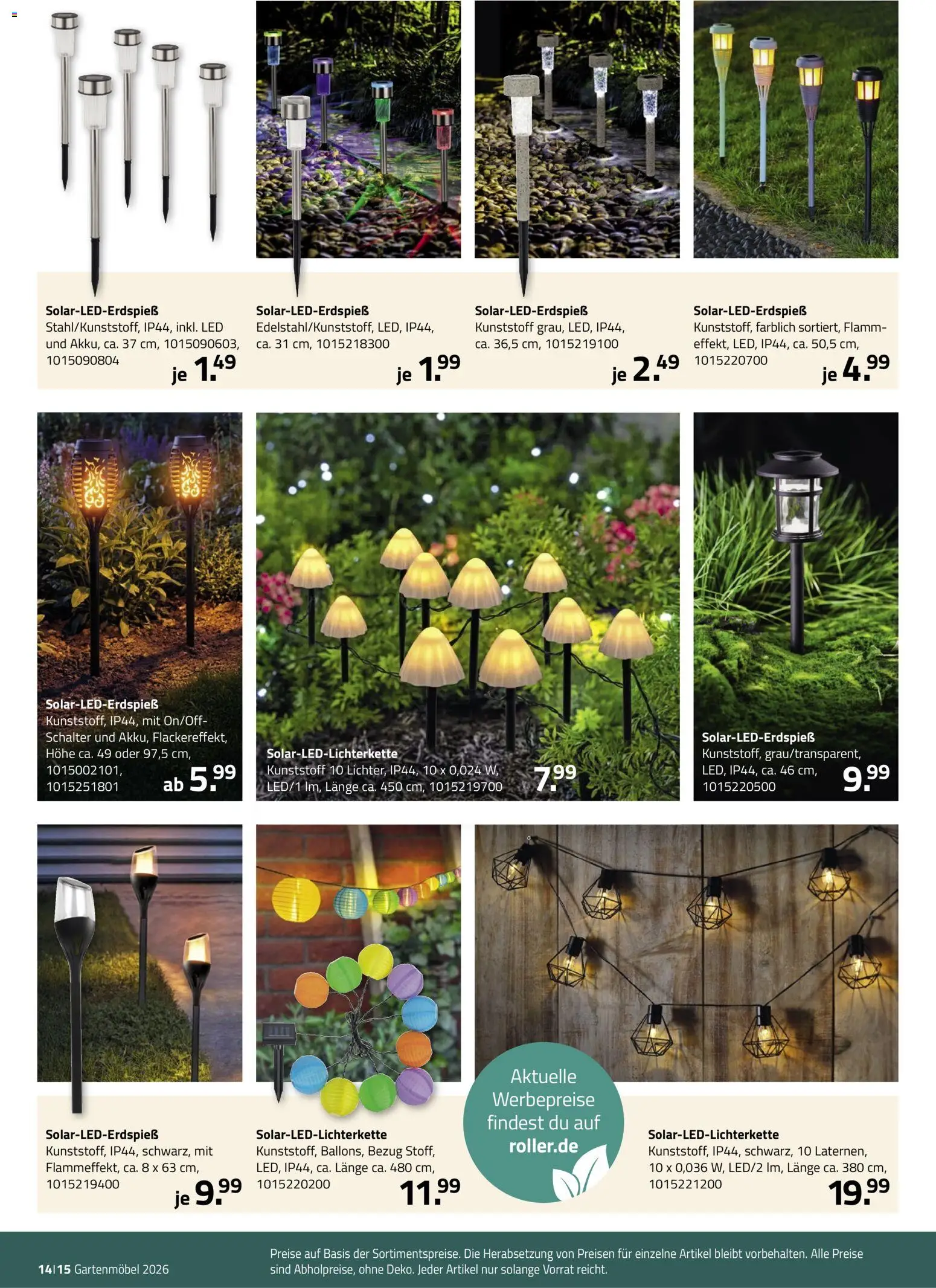 Roller Garten looks – gültig ab 23.02.2026 | Seite: 14 | Produkte: Gartenmöbel