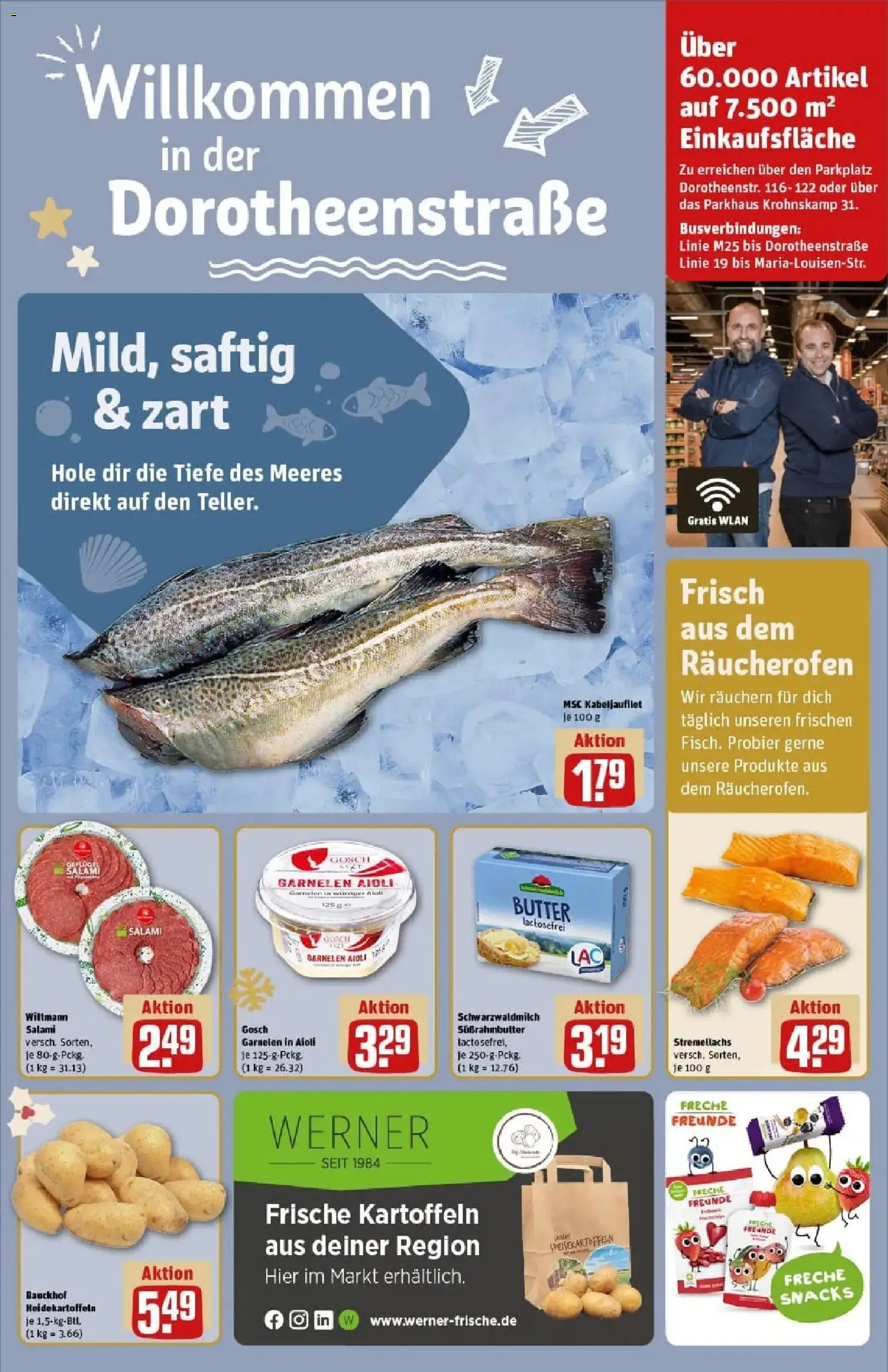 Rewe prospekt Hamburg	 – gültig ab 23.11.2025 | Seite: 37 | Produkte: Butter, Garnelen, Kartoffeln, Salami