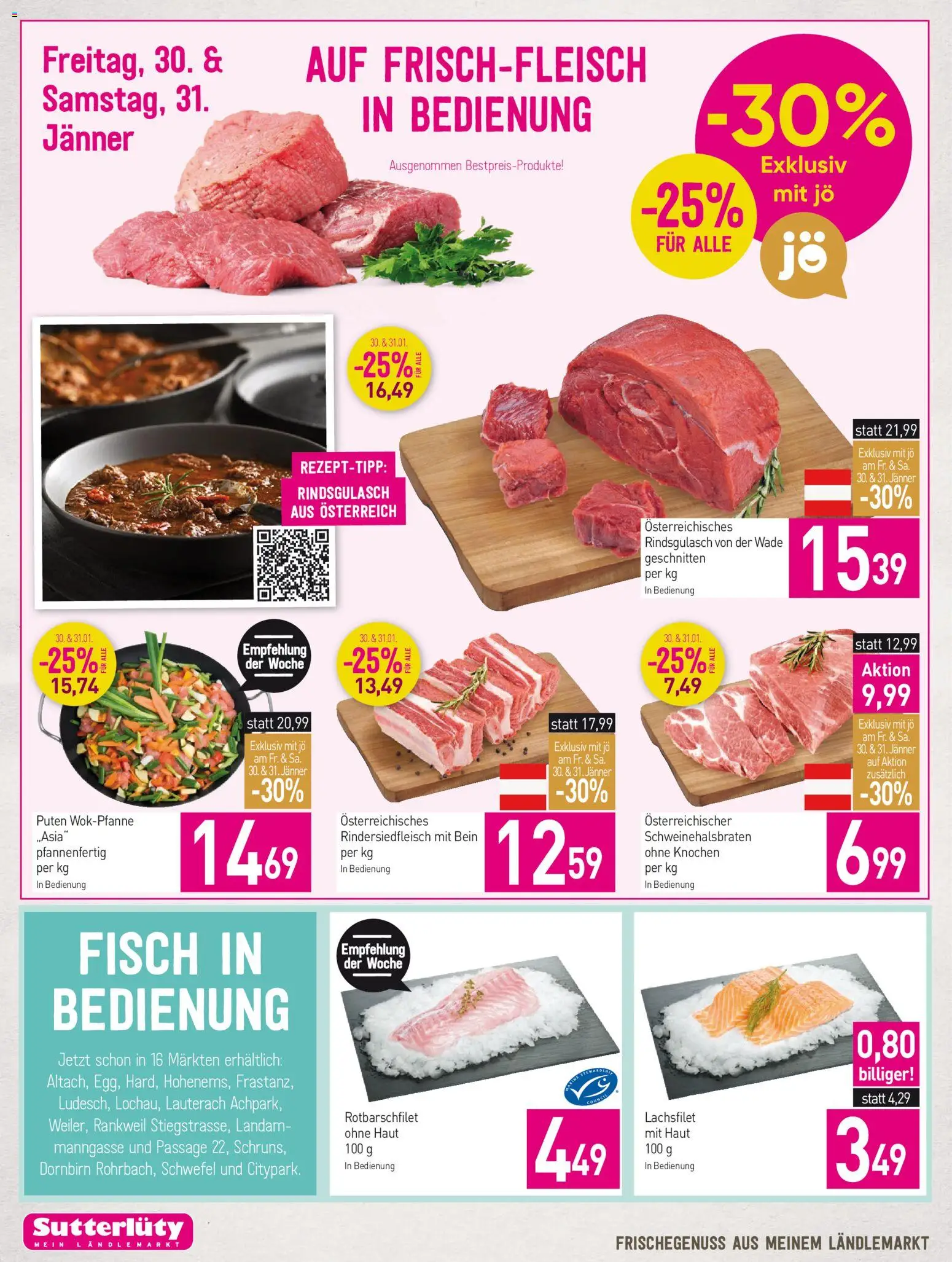 Sutterlüty Flugblatt gültig ab 29.01.2026 | Seite: 14 | Produkte: Fisch