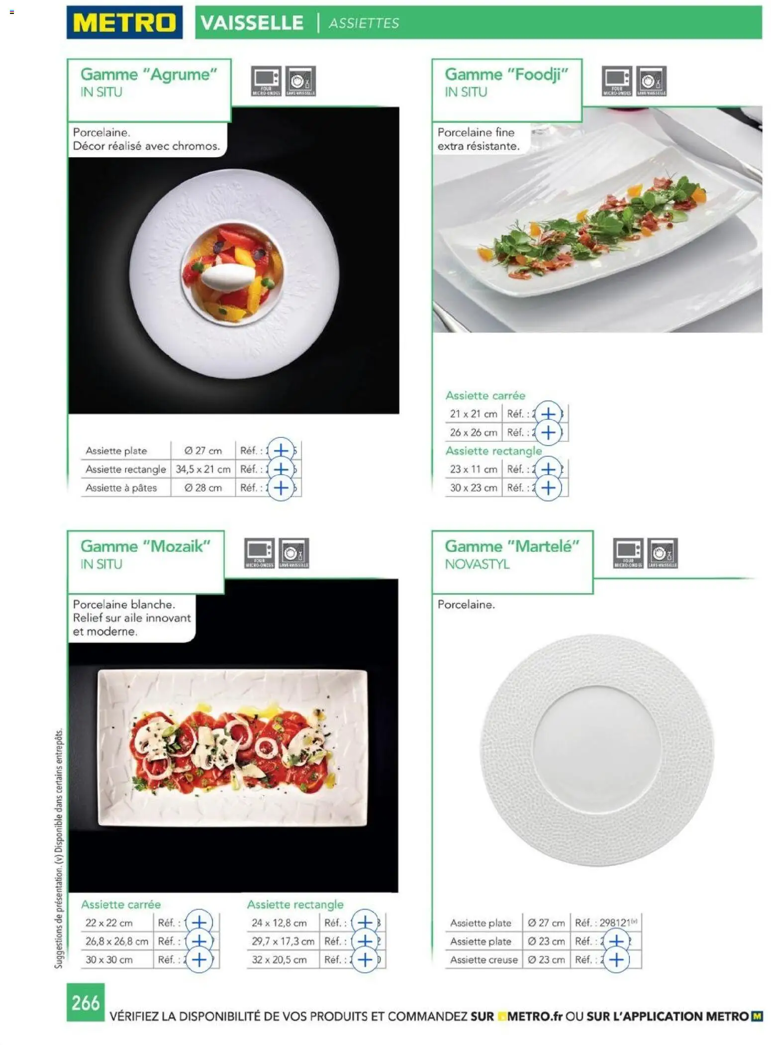 {H1} | Page: 266 | Produits: Porcelaine, Pâtes