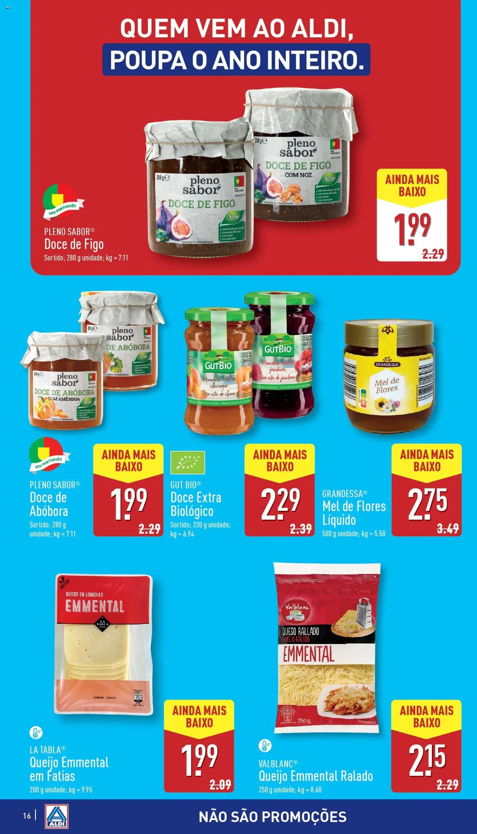 Aldi folheto │ válido de 22.10.2025 | Página: 16 | Produtos: Flores, Queijo, Abóbora, Mel