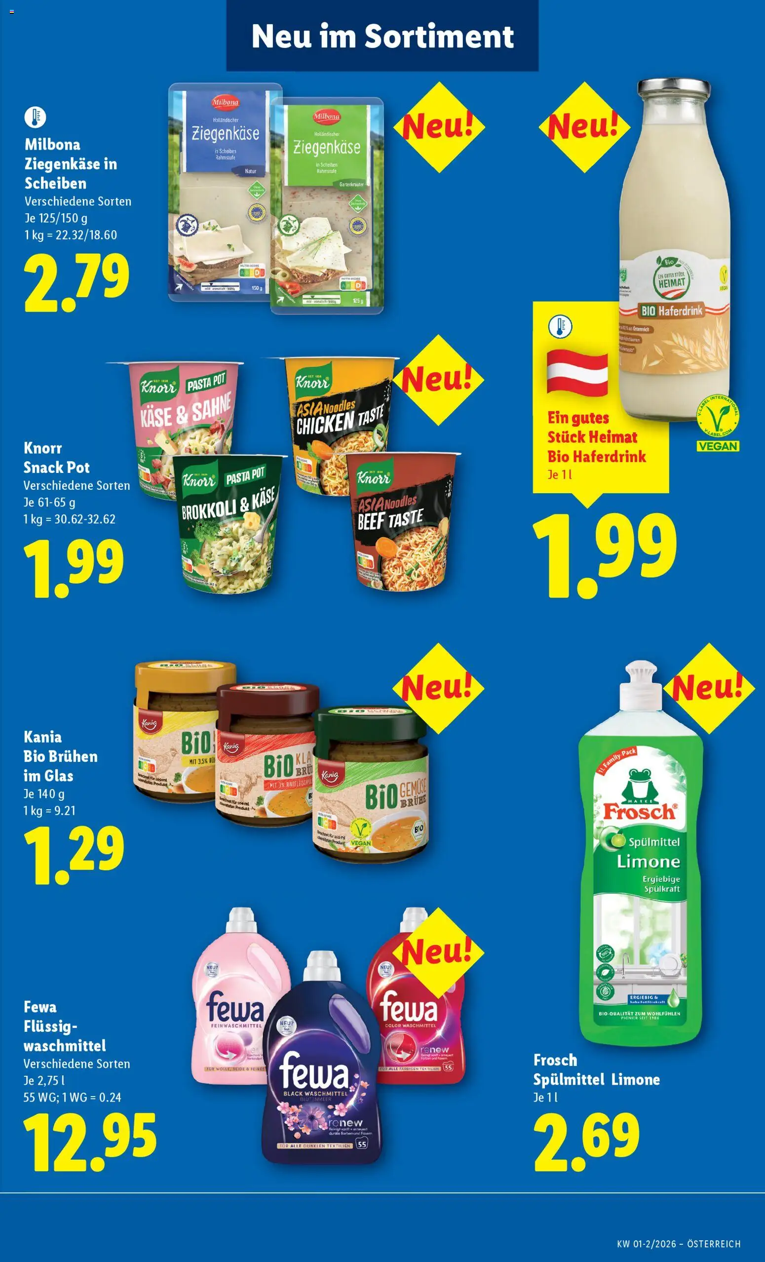 Lidl Flugblatt - Oberpullendorf, Güssing, Oberwart gültig ab 26.02.2026 | Seite: 46 | Produkte: Pasta, Sahne, Käse, Waschmittel