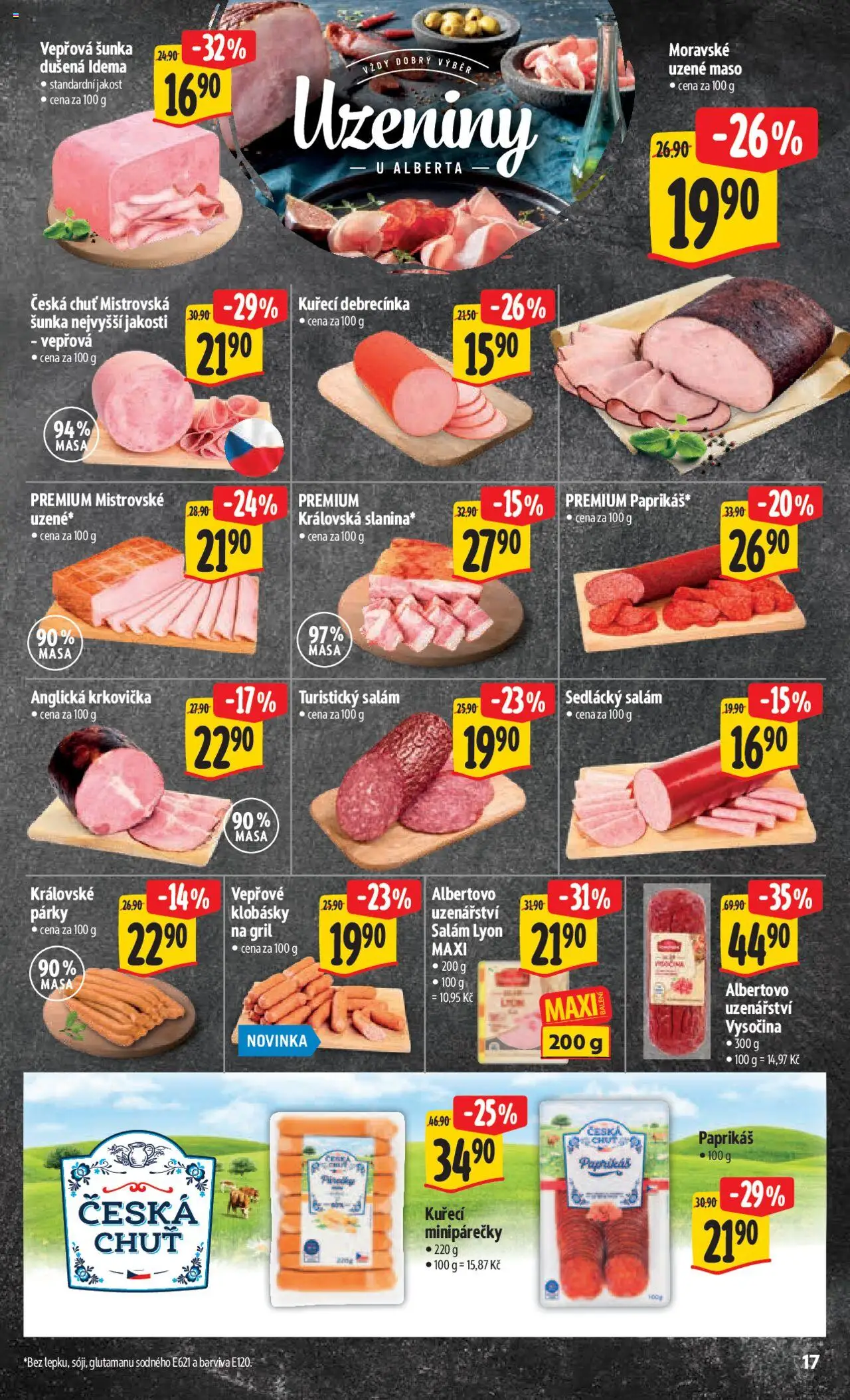 Albert leták - Hypermarket od 06.08.2025 | Strana: 24 | Produkty: Uzené maso, Uzeniny, Maso, Klobásky