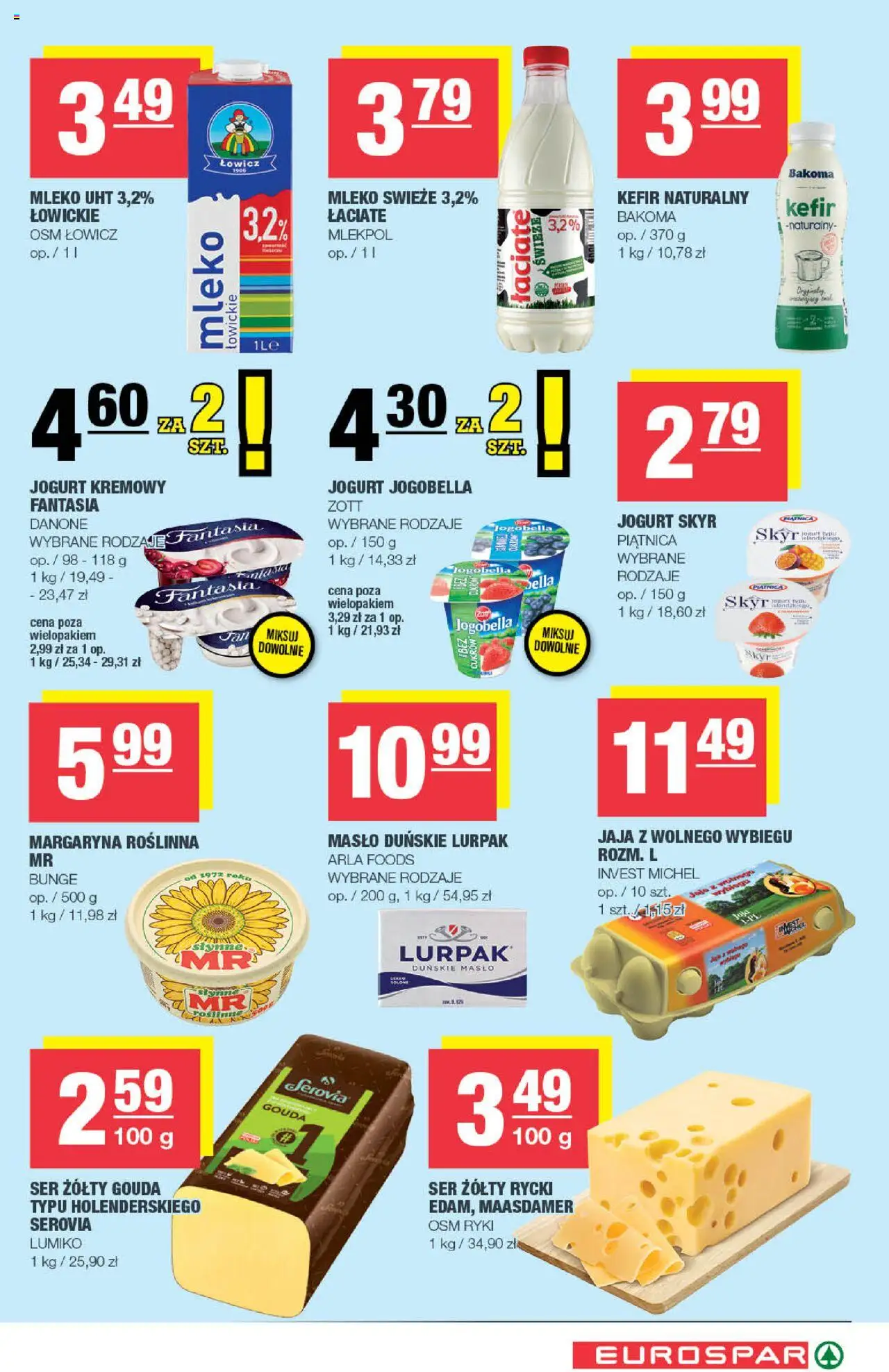 Spar Gazetka - Eurospar od 13.08.2025 | Strona: 5 | Produkty: Kefir, Mleko, Ser, Skyr