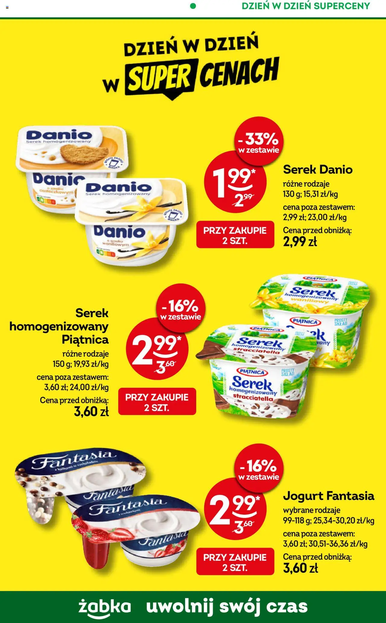 Żabka Gazetka od 08.10.2025 | Strona: 64 | Produkty: Serek homogenizowany waniliowy, Serek homogenizowany, Serek, Jogurt