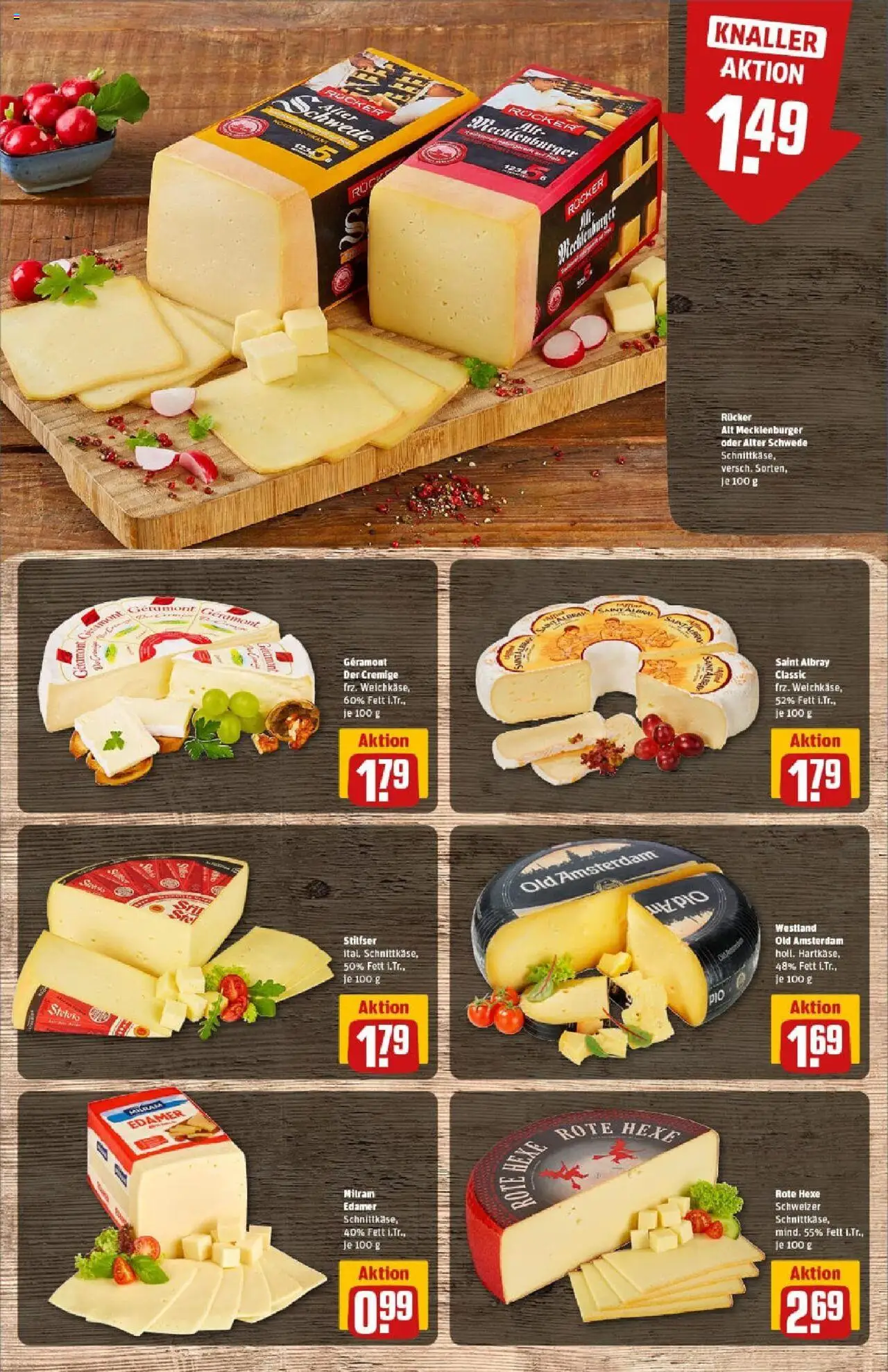 Rewe prospekt Heppenheim	 - gültig ab dem 06.07.2025 | Seite: 17 | Produkte: Geramont, Edamer, Milram