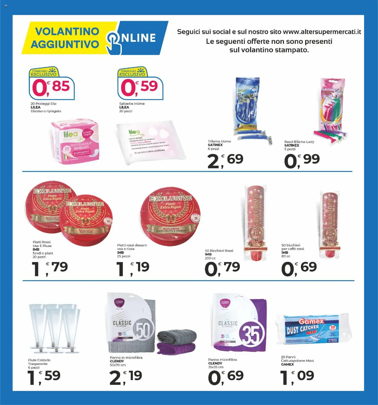 Volantino Alter Discount del 17.12.2025 | Pagina: 19 | Prodotti: Caffè, Panno microfibra, Proteggi slip, Slip