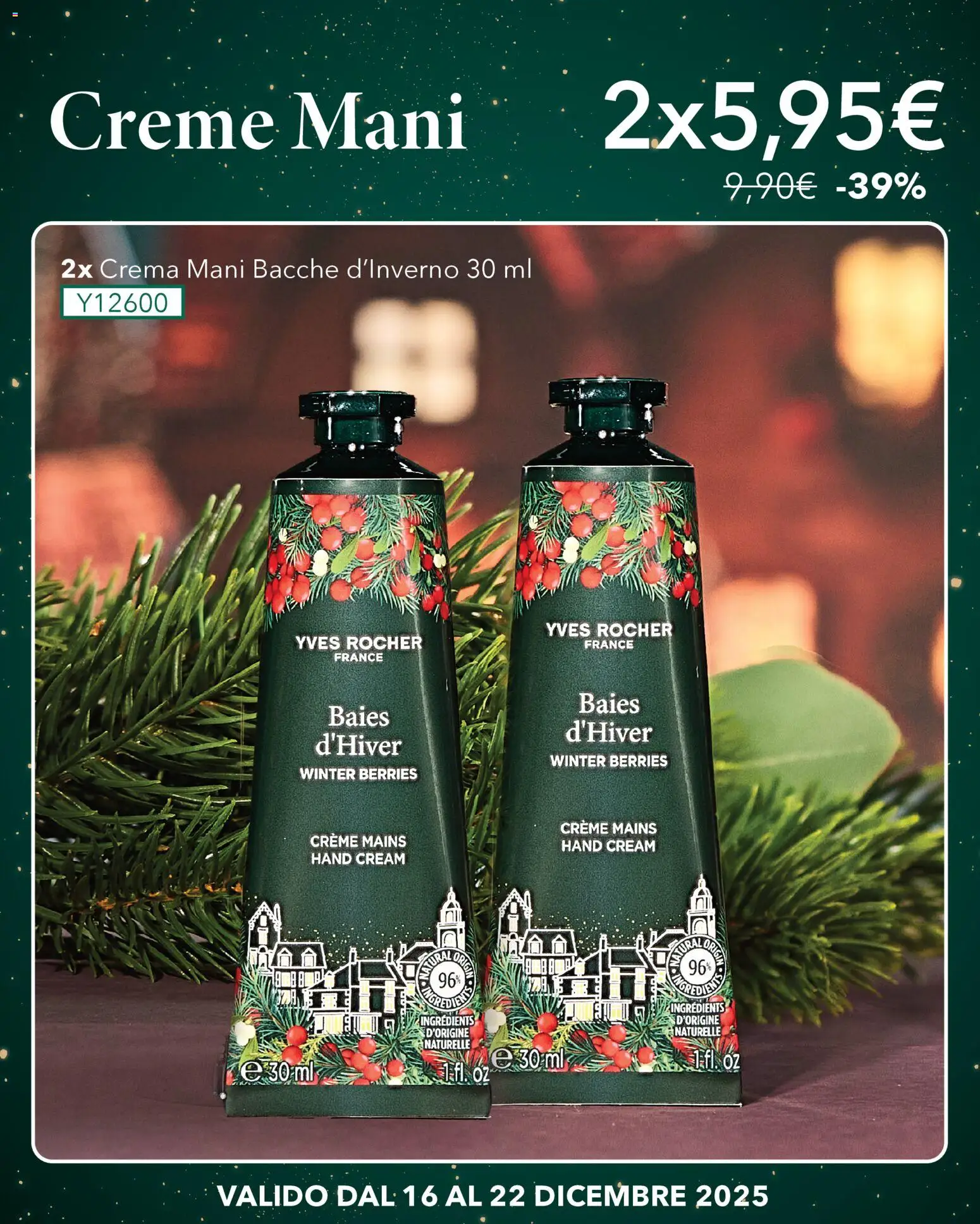 Volantino Yves Rocher del 16.12.2025 | Pagina: 4 | Prodotti: Crema