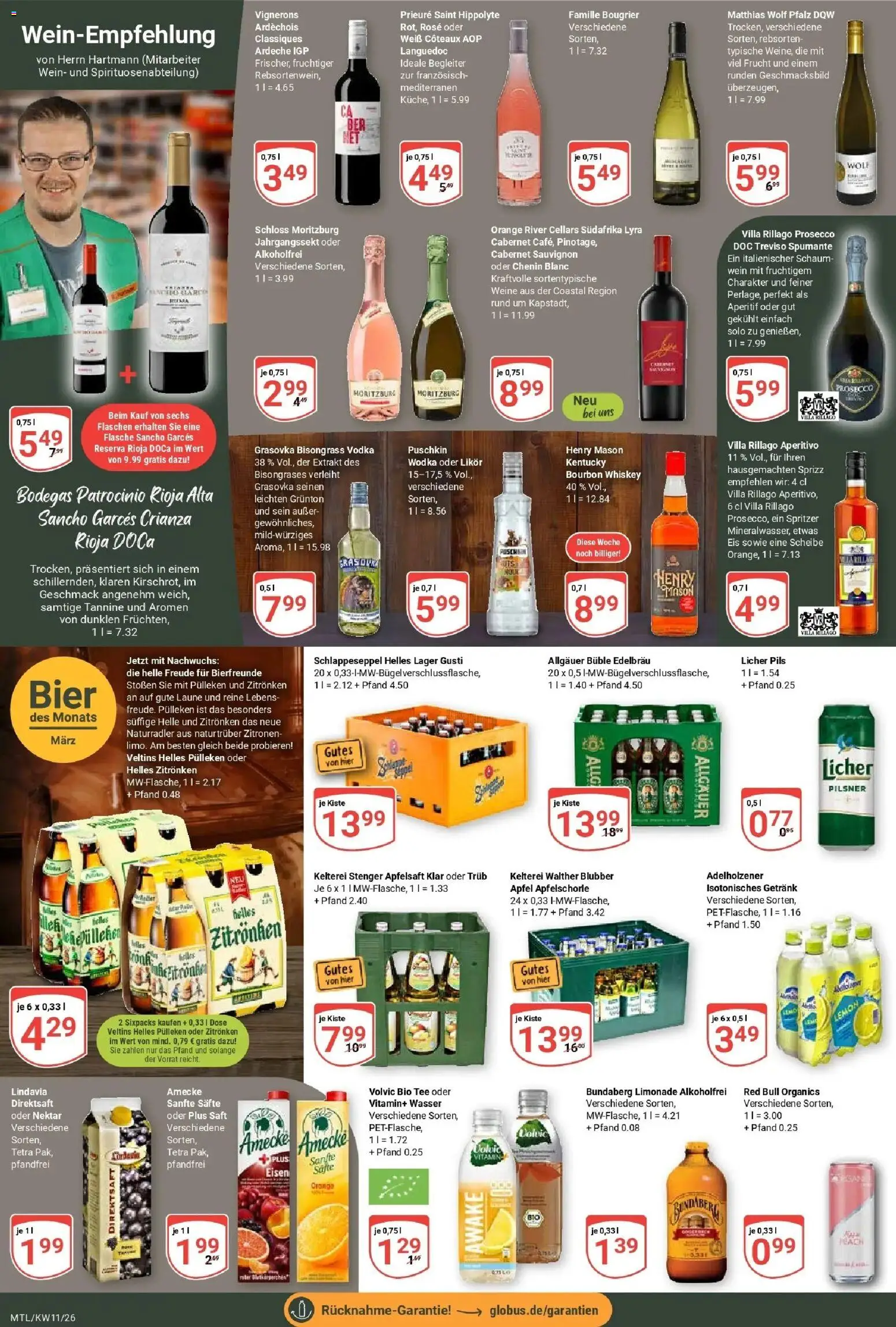 Globus prospekt Maintal-Dörnigheim	 – gültig ab 09.03.2026 | Seite: 16 | Produkte: Red bull, Bier, Pils, Prosecco