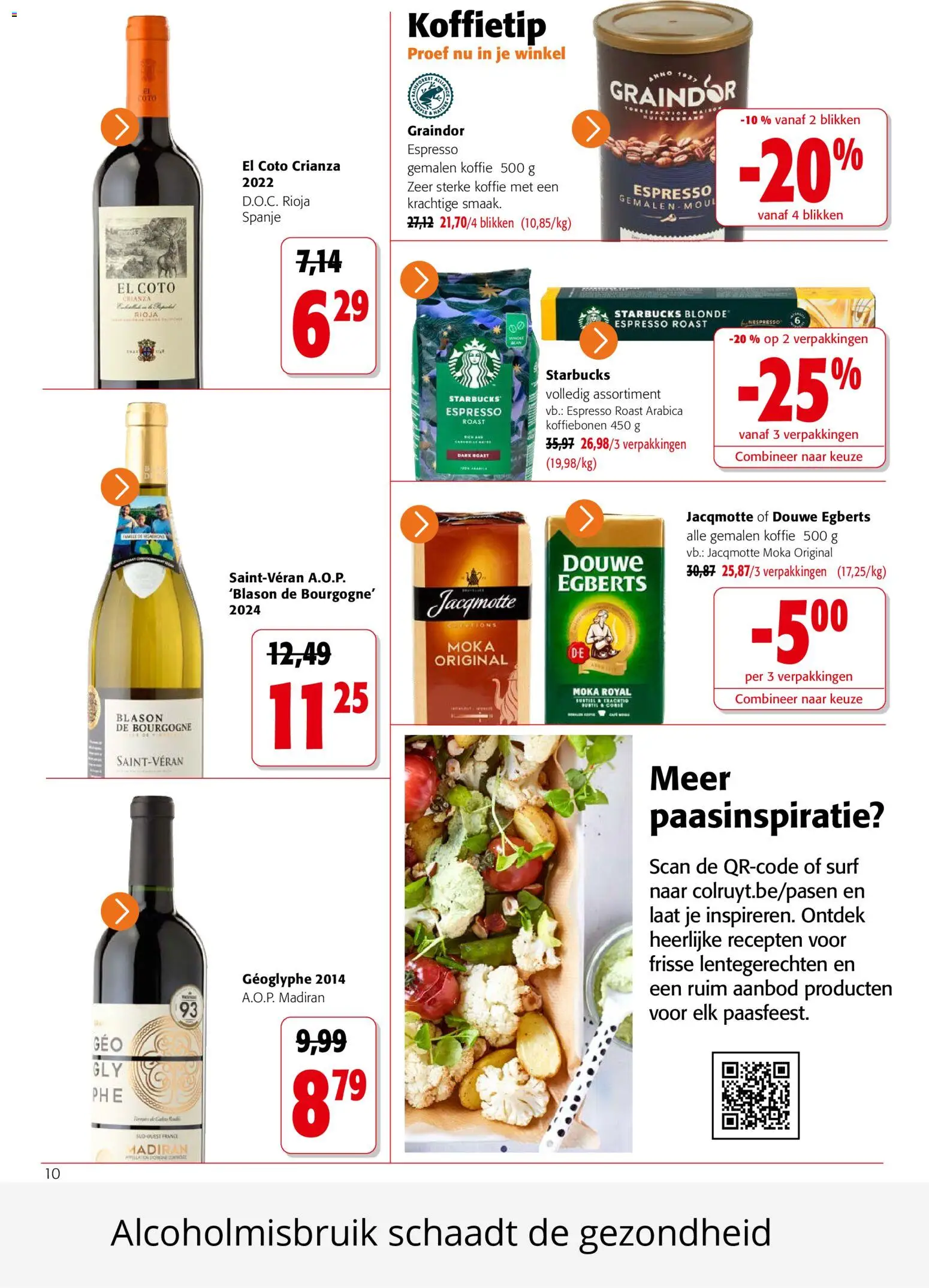 {H1} | Pagina: 10 | Producten: Csirkecombfile, Koffiebonen, Koffie