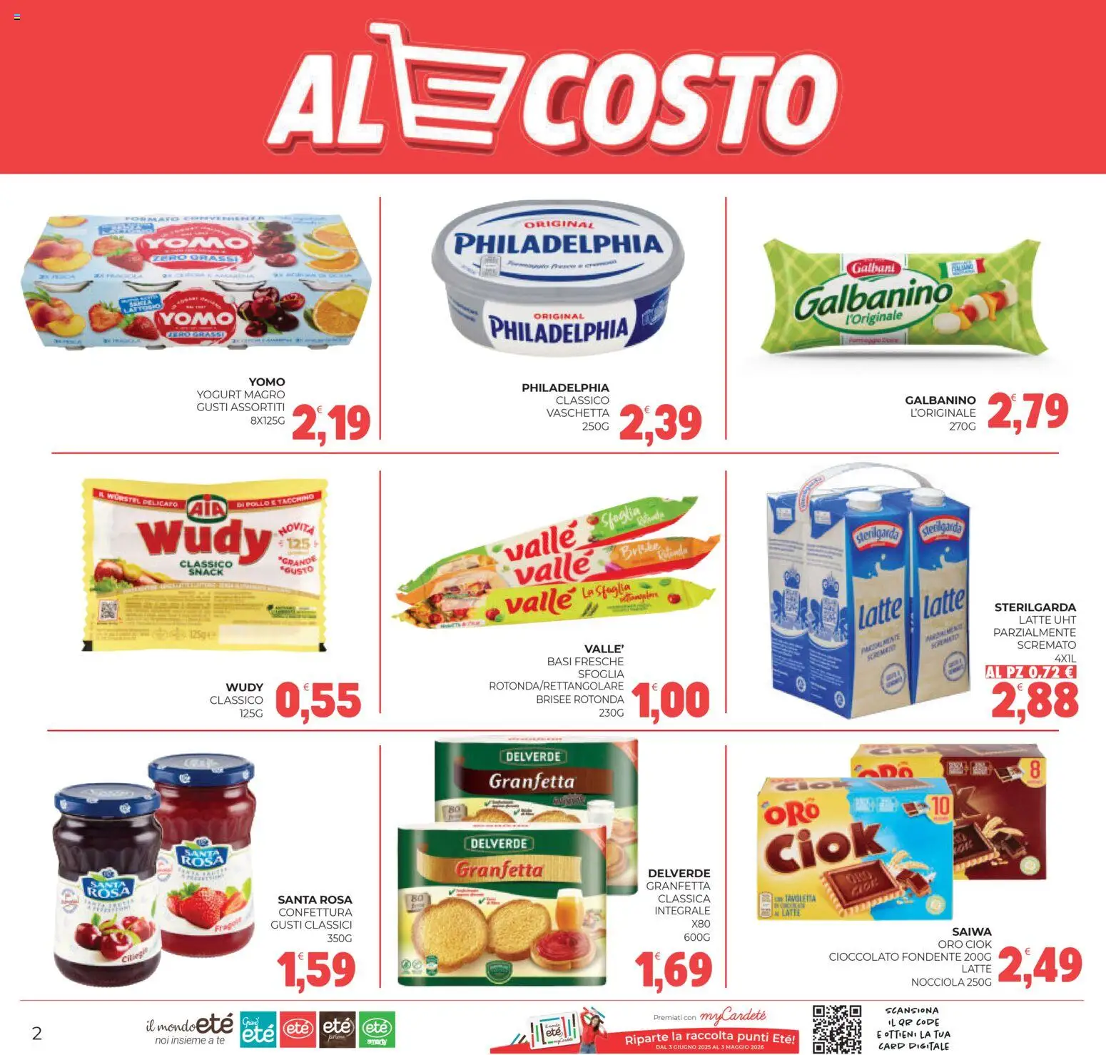 Volantino Eté del 18.02.2026 | Pagina: 2 | Prodotti: Yogurt, Cioccolato, Pollo, Tacchino