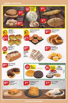 Pré-visualização QUEIJADA DE REQUEIJÃO, 90g cheese pastry válido de 07.01.2026 | Página: 6 | Produtos: Agua, Padaria, Salsicha, Pão