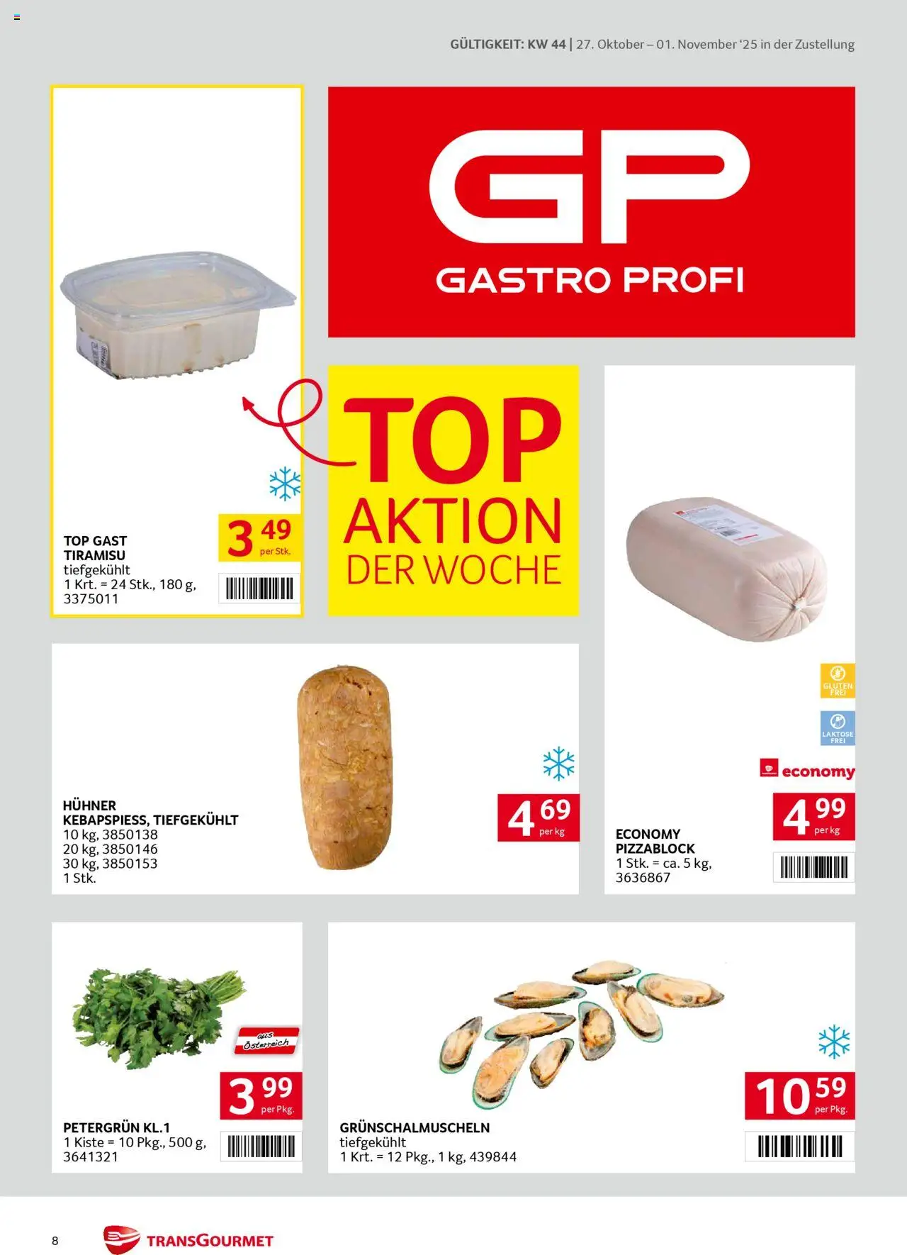 Transgourmet  Zustellaktion gültig ab 27.10.2025 | Seite: 8