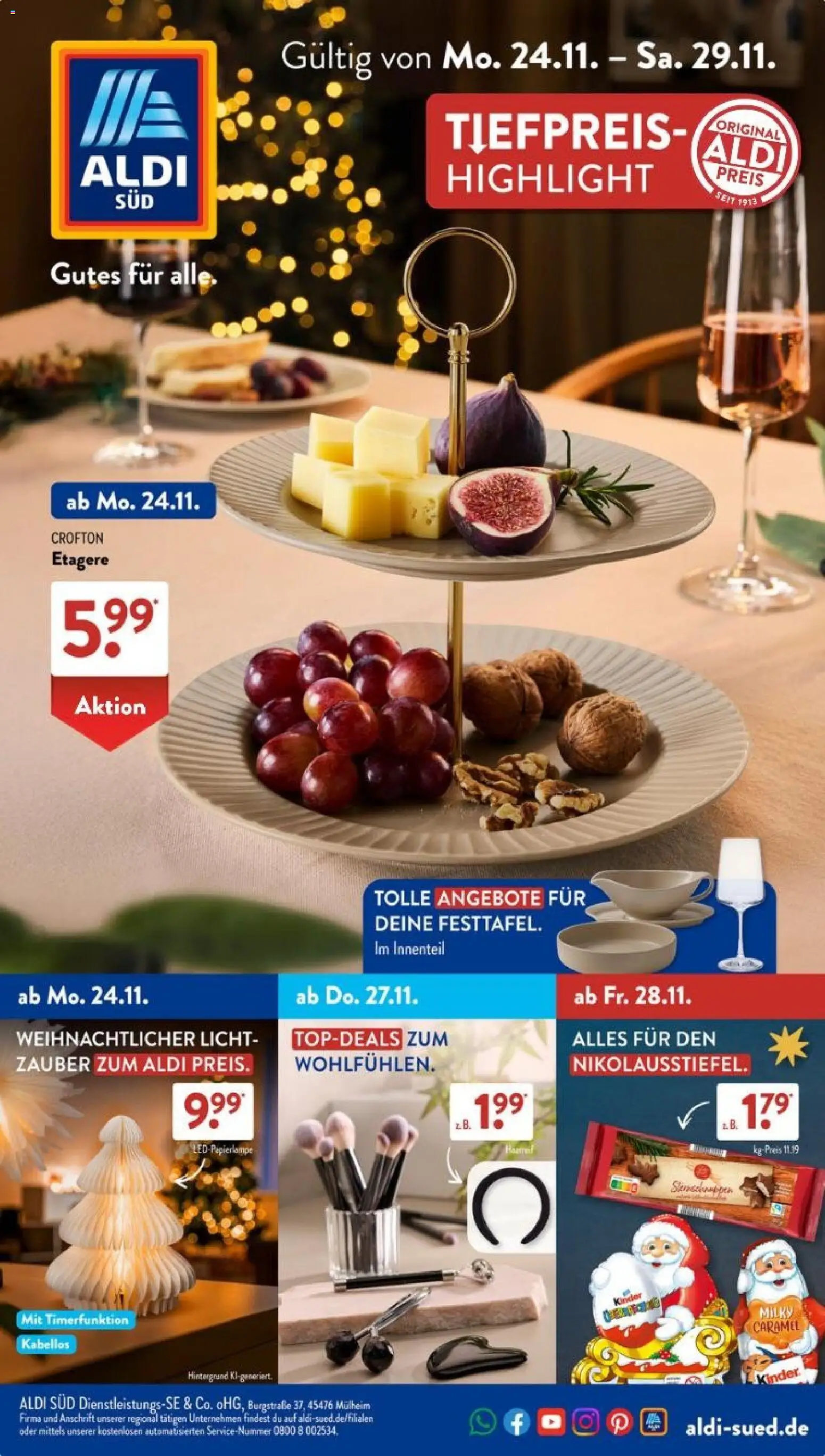 Aldi Süd Prospekt 	 – gültig ab 24.11.2025 | Seite: 1