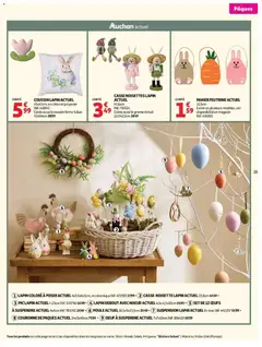Auchan - Prévisualisation de Auchan - Fêtons paques valide à partir de 24.03.2026 | Page: 17 | Produits: Coton, Suspension, Panier, Œufs
