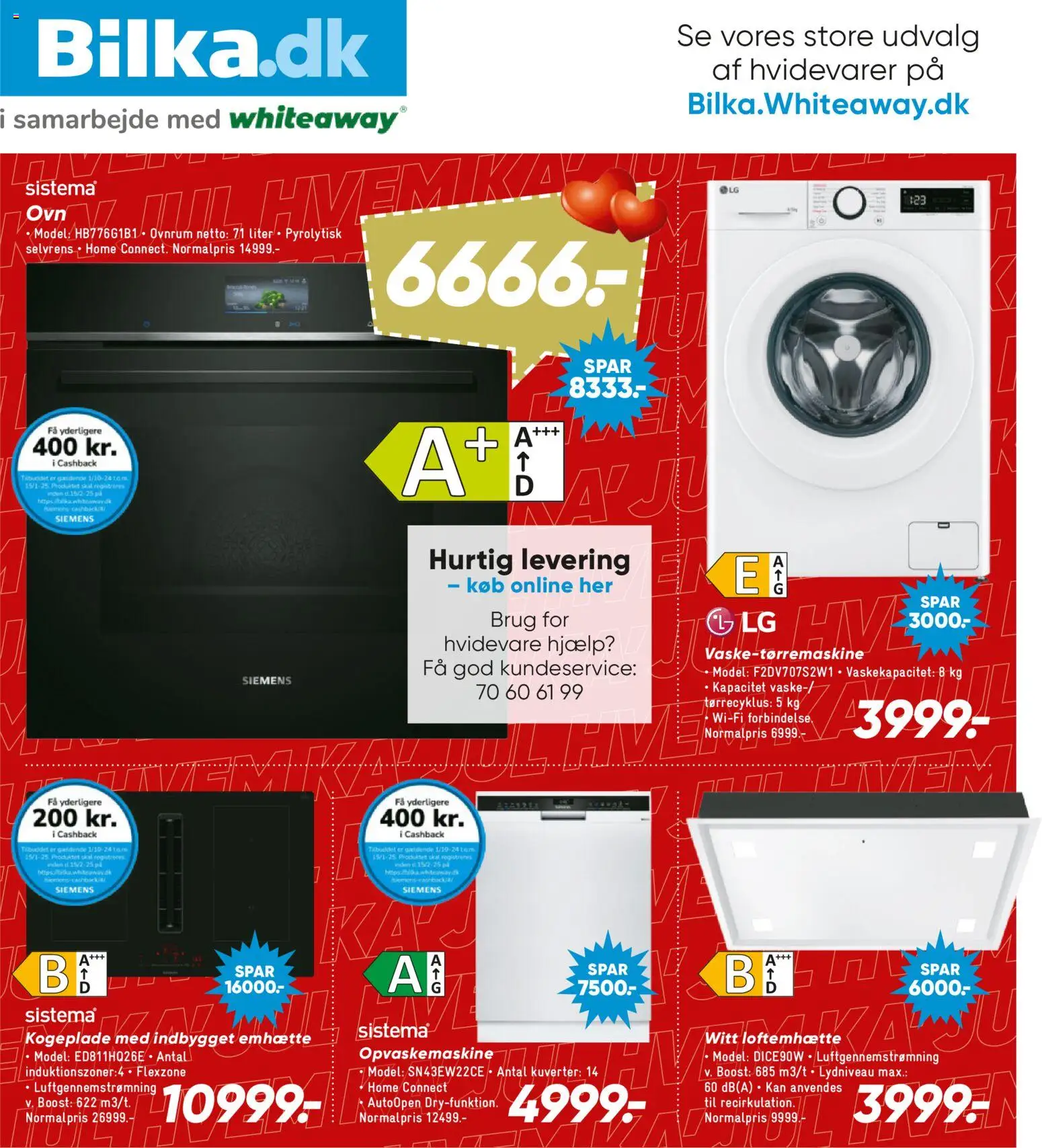 Bilka tilbudsavis – gyldig fra 19.12.2025 | Side: 20 | Produkter: Opvaskemaskine, Kogeplade