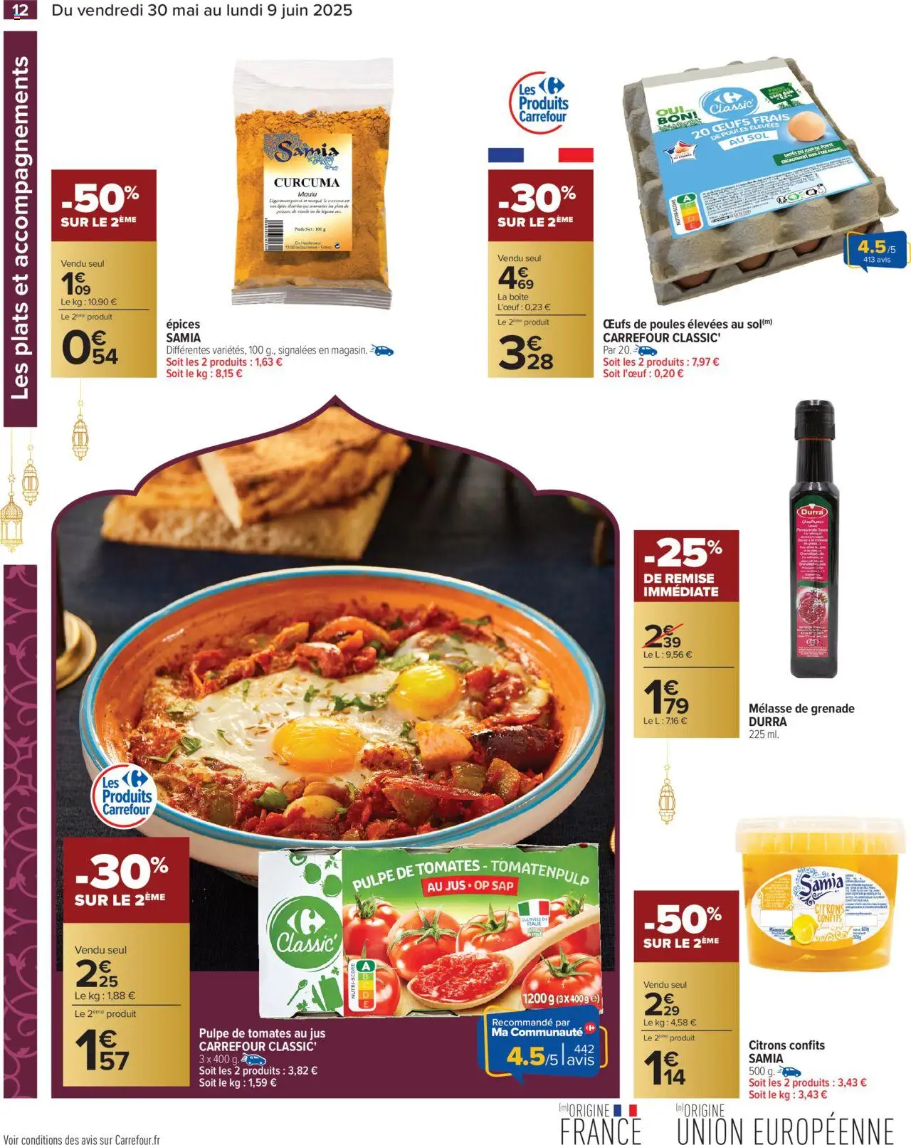  | Page: 14 | Produits: Œufs, Jus, Tomates