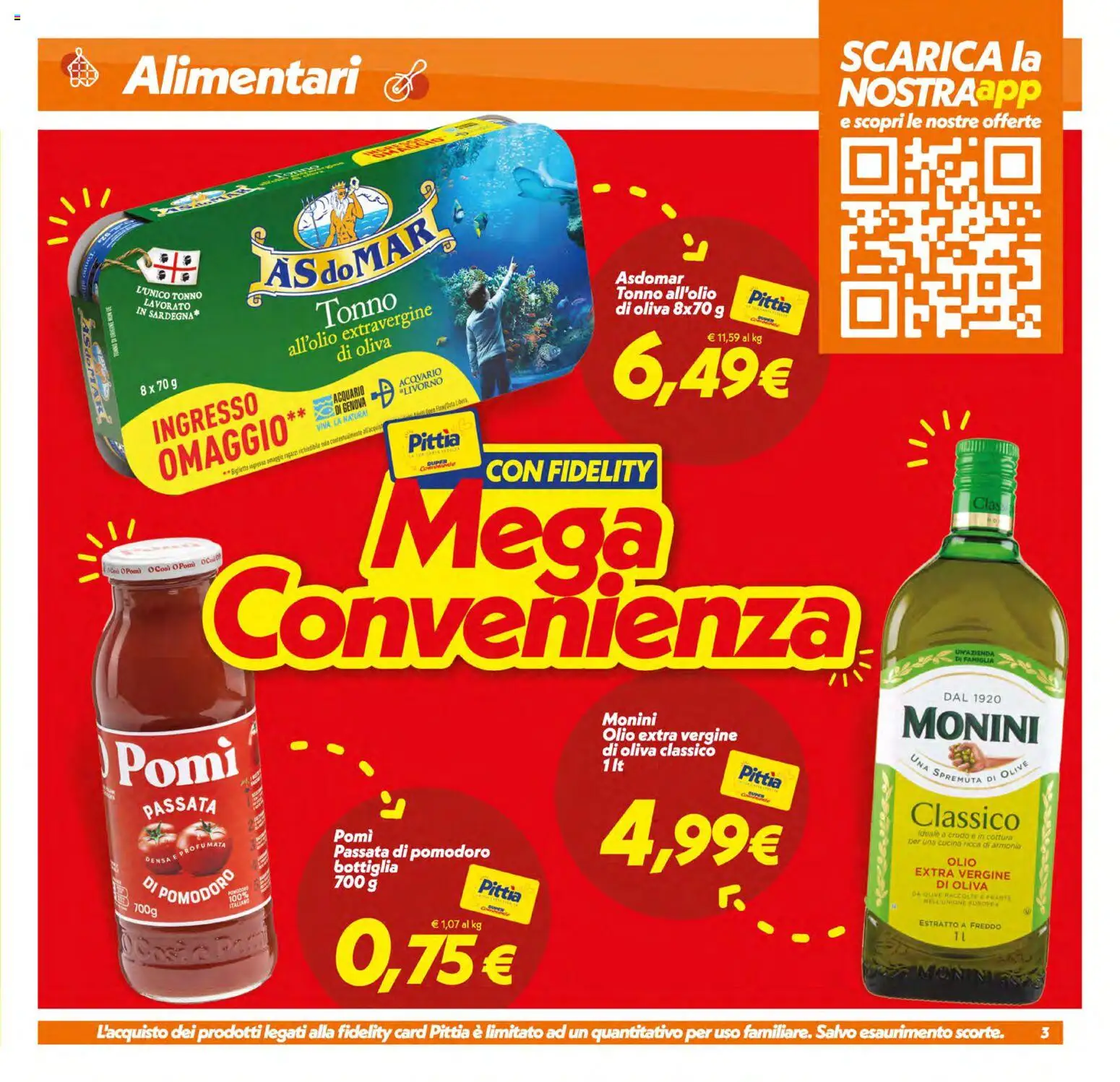 Volantino SuperConveniente del 17.03.2026 | Pagina: 3 | Prodotti: Pomodoro, Olio, Olio extra vergine, Bottiglia