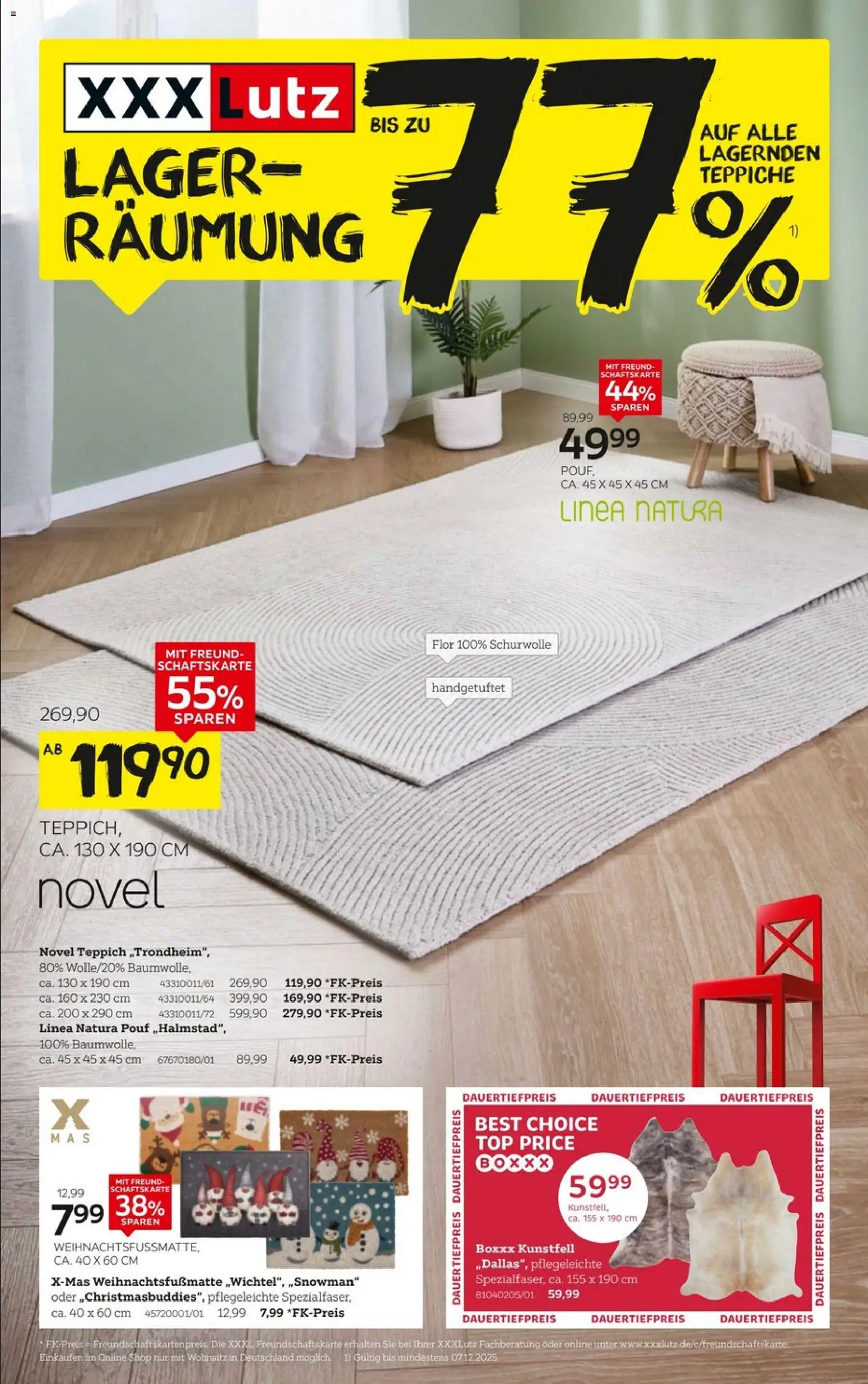 XXXL Lutz - Größte Lagerräumungsverkauf – gültig ab 23.11.2025 | Seite: 1