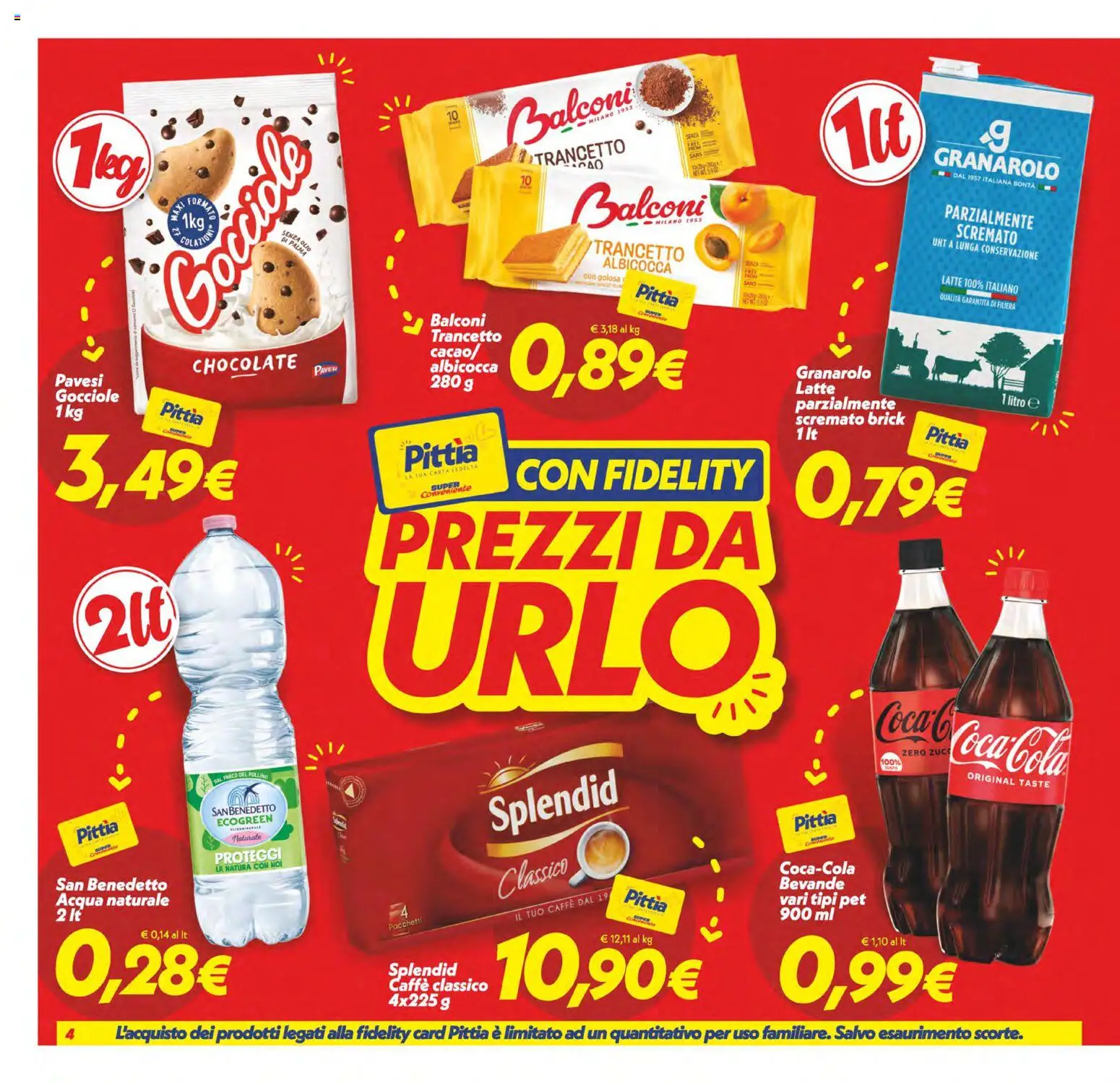 Volantino SuperConveniente del 17.04.2026 | Pagina: 4 | Prodotti: Caffè, Acqua, Olio, Acqua naturale
