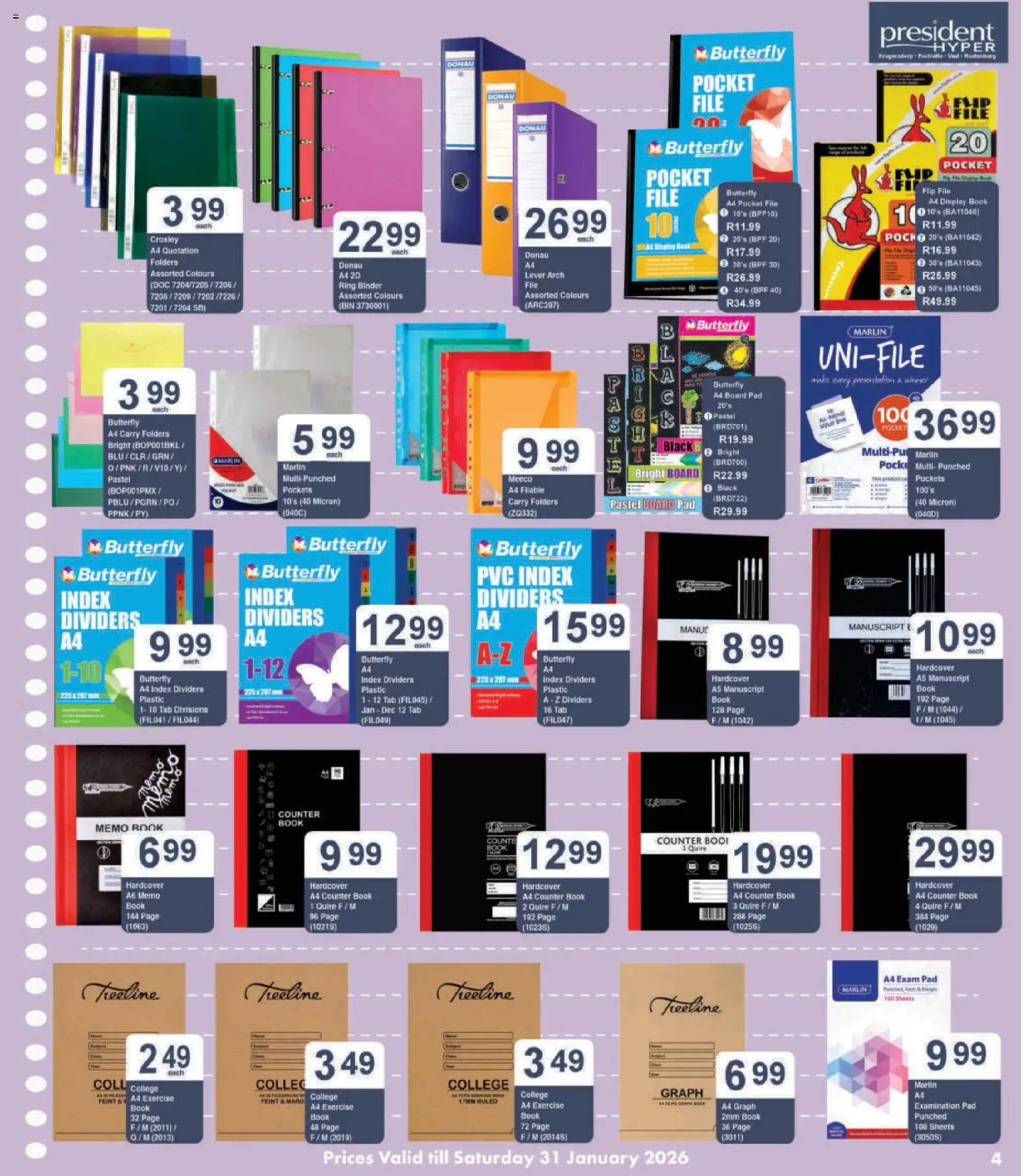 New President Hyper catalogue – valid from 29.12.2025 | Page: 4 | Products: Arch